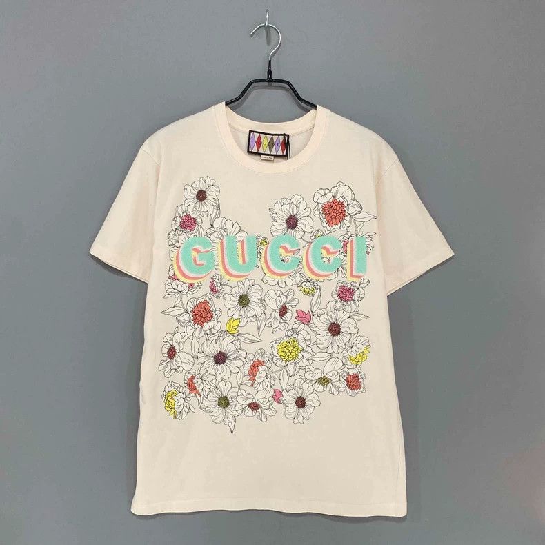 Gucci Gucci Floral embroidery logo short sleeves 2506-Nextarrow Size XS / US 0-2 / IT 36-38 - 1 Thumbnail
