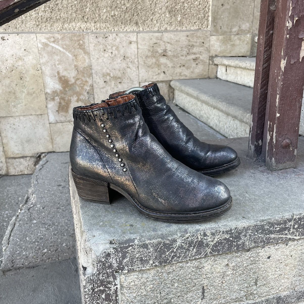A.S.98 Vintage A.S 98 Biker Leather Ankle Boots Size US 8 / IT 38 - 15 Thumbnail