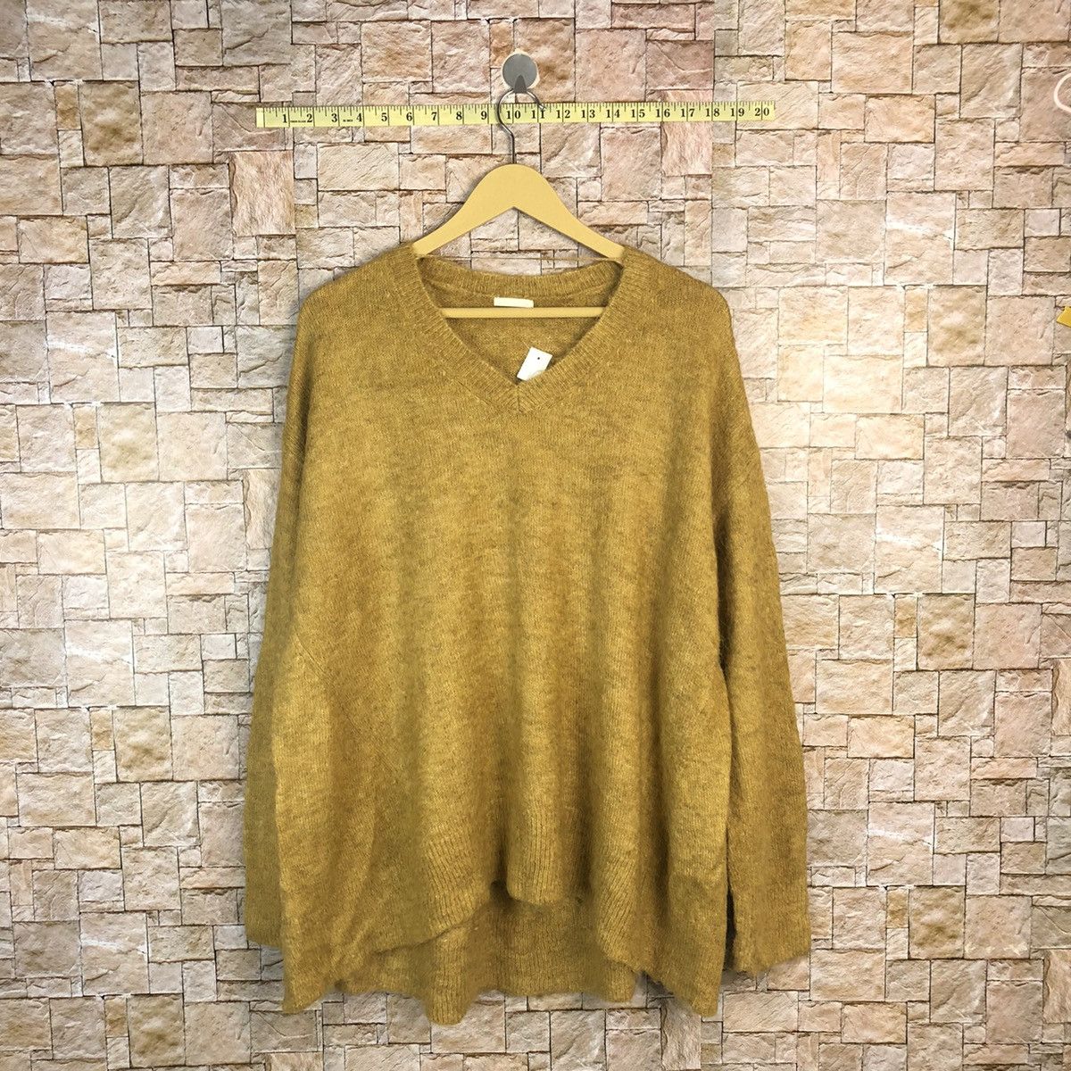 GU × Homespun Knitwear × Vintage GU Brown mohair vintage Knitwear sweatshirt #A771 Size US L / EU 52-54 / 3 - 1 Thumbnail