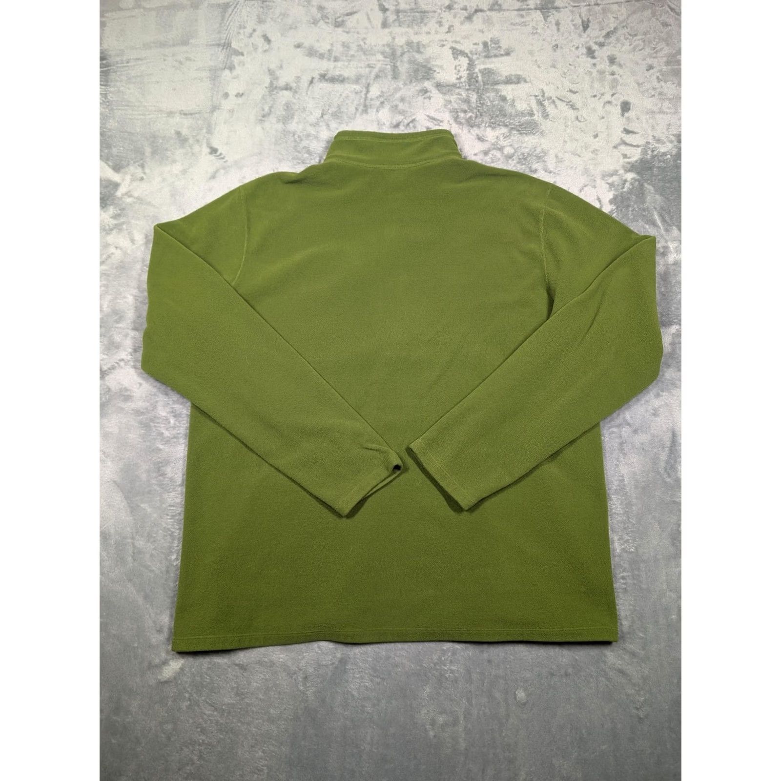 Eddie Bauer Eddie Bauer Pullover Mens XLT Green Fleece 1/4 Zip Raglan Sleeves Hiking Pocket Chest Mock Neck Deer? Size US XL / EU 56 / 4 - 6 Thumbnail