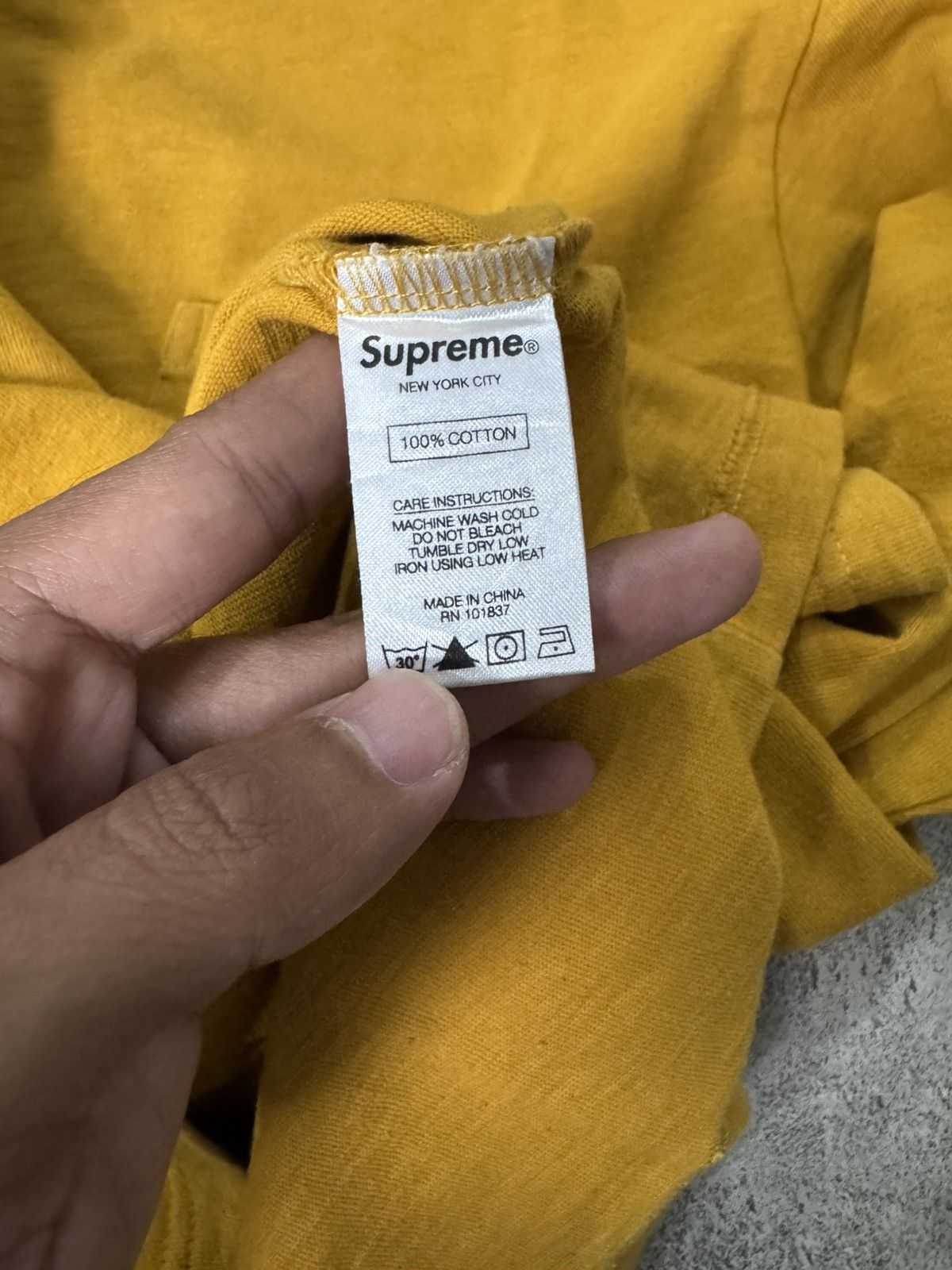 Supreme SUPREME BASIC POCKET YELLOW LONGSLEEVE SHIRT Size US M / EU 48-50 / 2 - 8 Thumbnail