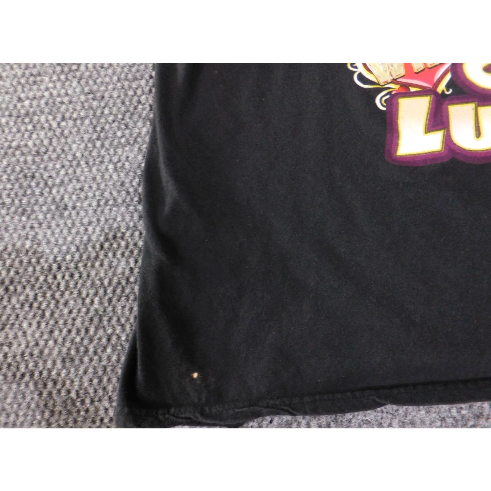 Delta Betty Boop Shirt Mens 2XL Black Cabaret Get Lucky Graphic Tee Double Sided Shirt Tee – 2XL Black Betty Boop Vintage Cartoon Men’s Graphic Print Tee Size US XXL / EU 58 / 5 - 3 Thumbnail
