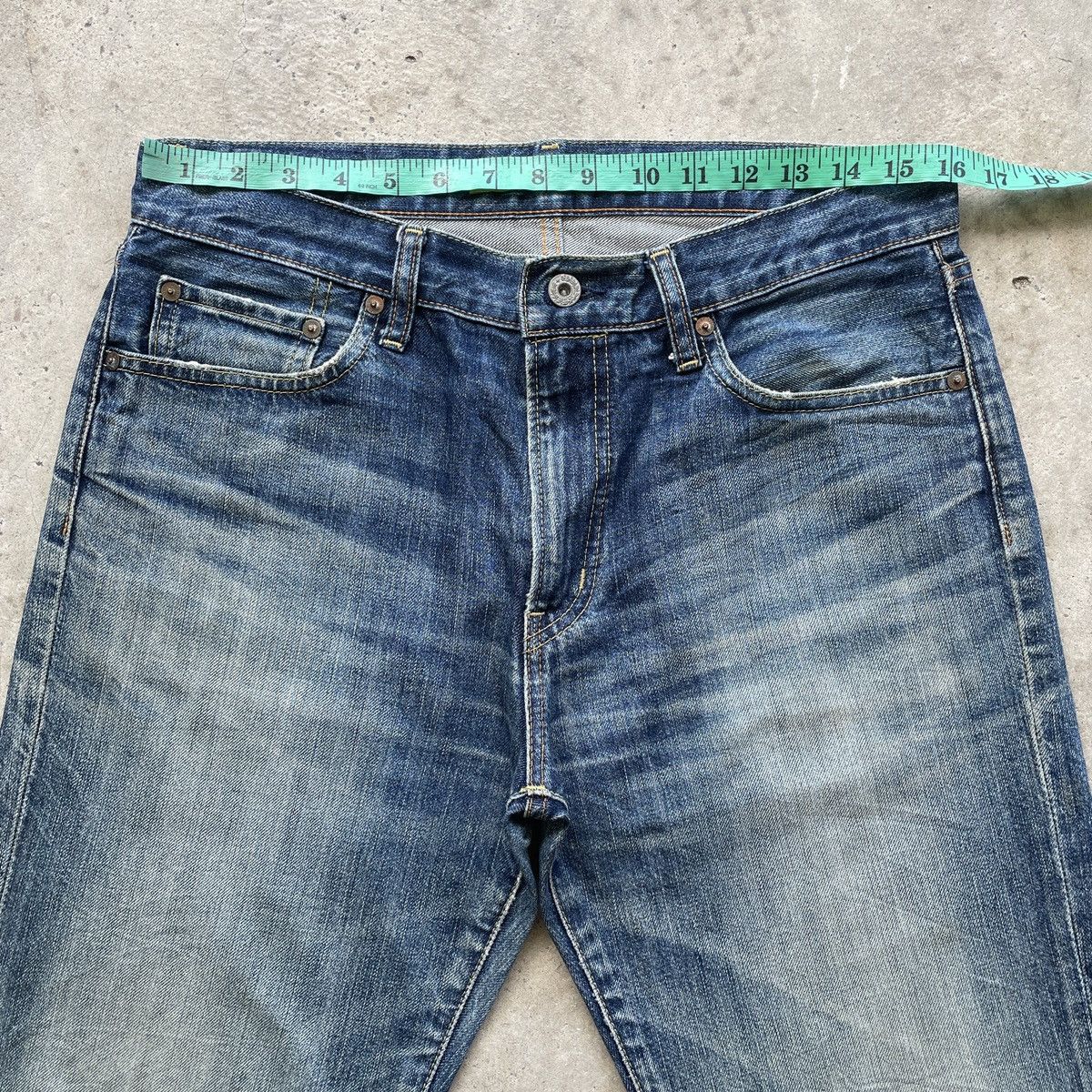 Japanese Brand Vintage Japanese MudWash Jeans Distressed Faded Pants W32 Size US 32 / EU 48 - 5 Thumbnail