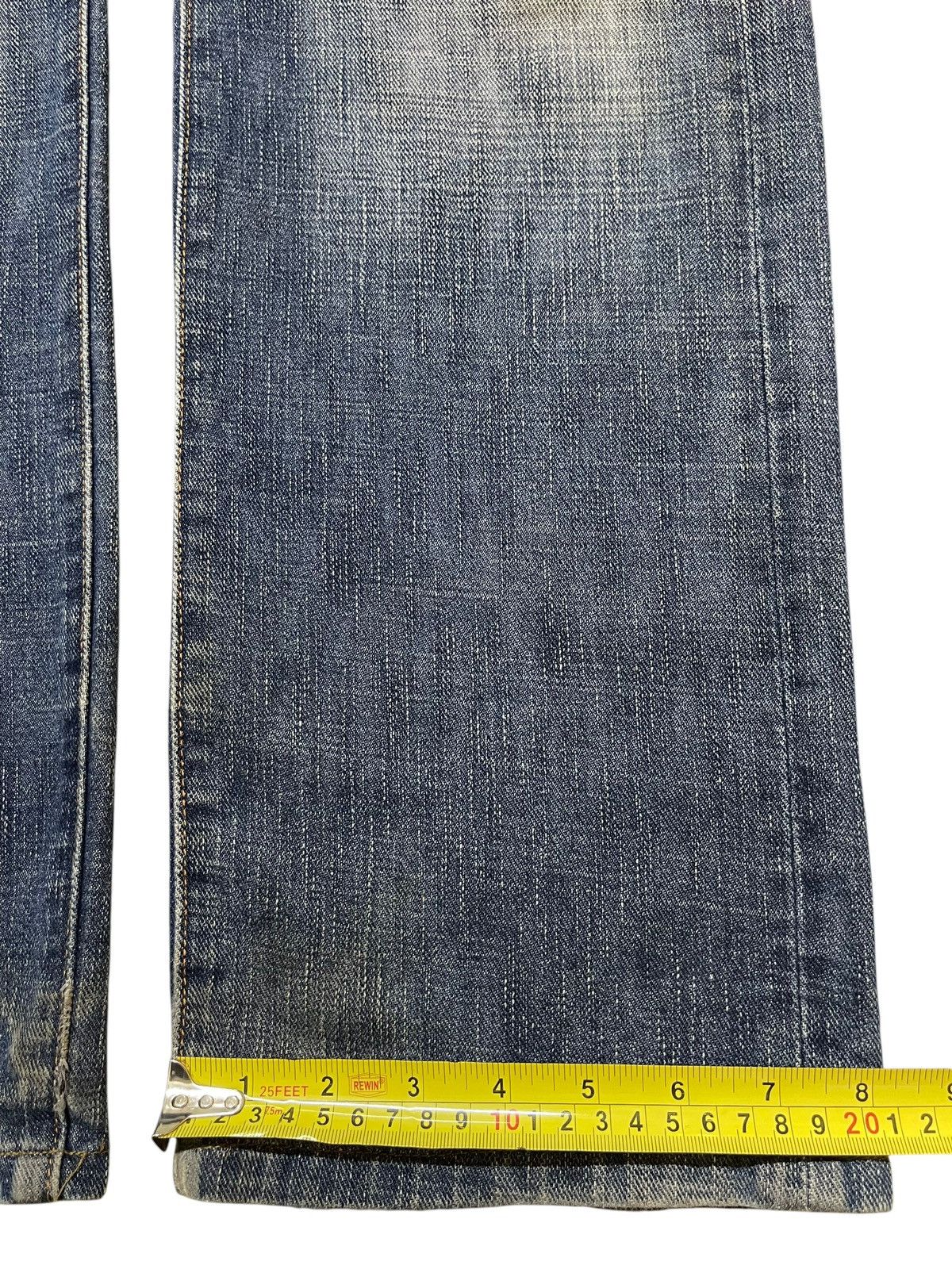 Kapital Vintage Japanese Brand Faded Wash Distress Style Jeans Size US 32 / EU 48 - 16 Thumbnail