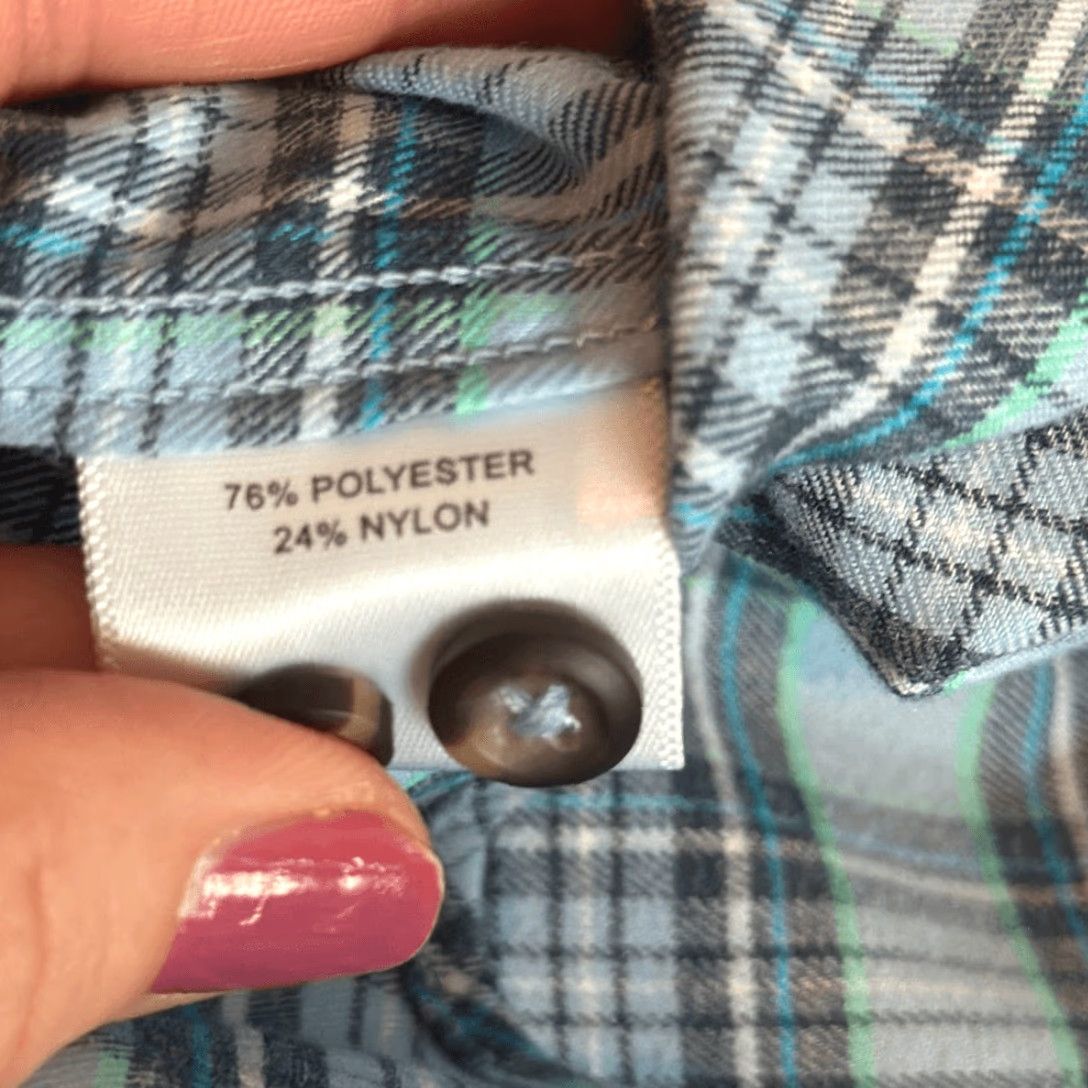 Peter Millar VINTAGE Peter Millar Shirt Mens Medium Crown Sport Plaid Button Up Preppy Casual Poly Blend Size US M / EU 48-50 / 2 - 7 Thumbnail