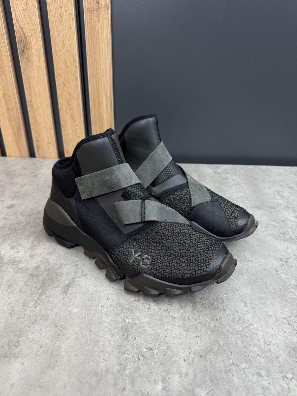 Adidas Adidas Y-3 RYO Black Olive Sneakers Size US 7.5 Size US 7.5 / EU 40-41 - 7 Thumbnail