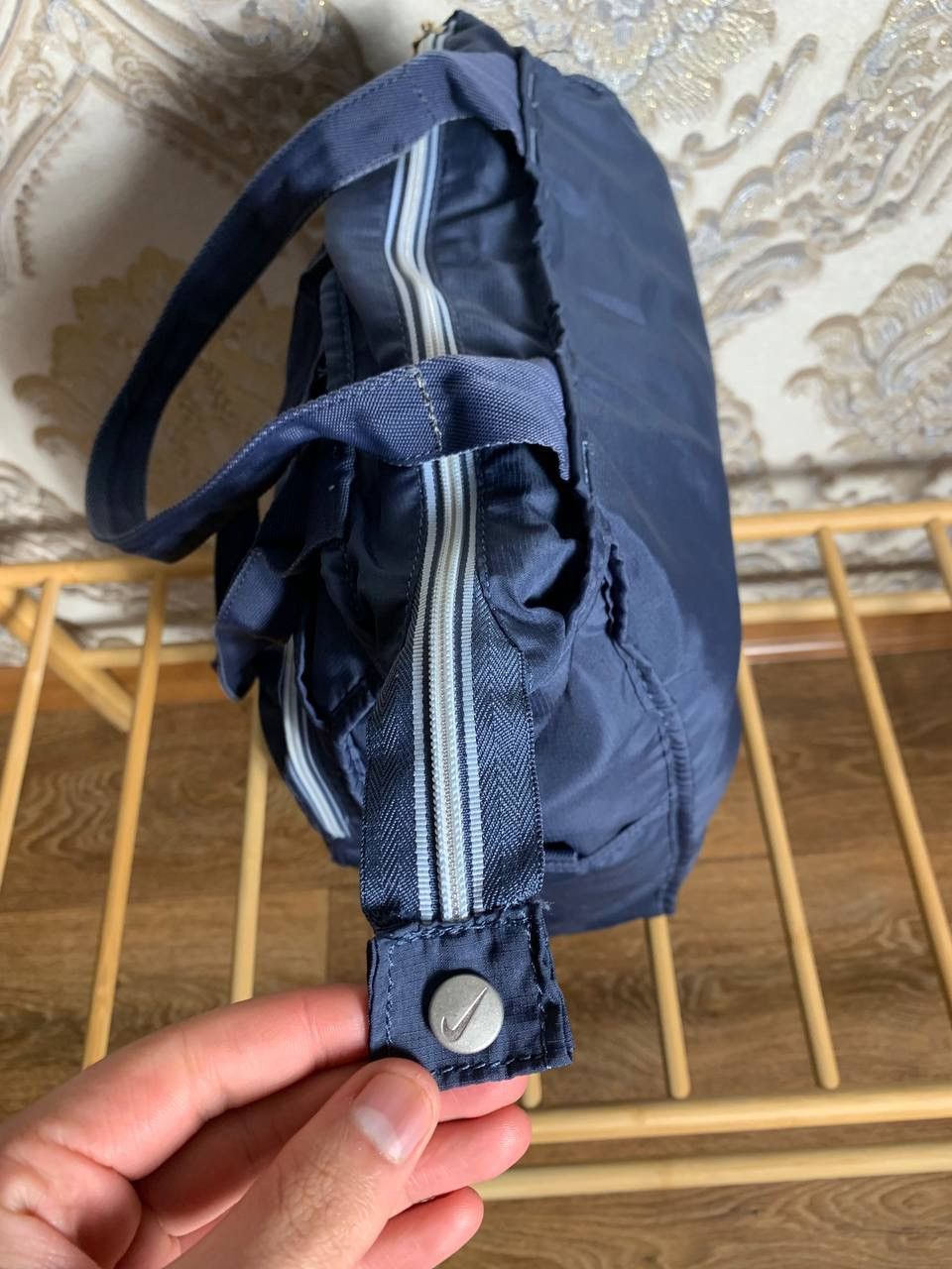 Nike × Vintage VERY RARE NIKE BAG GORPCORE JAPAN STYLE Y2K DRILL 90s SWOOSH Size ONE SIZE - 7 Thumbnail