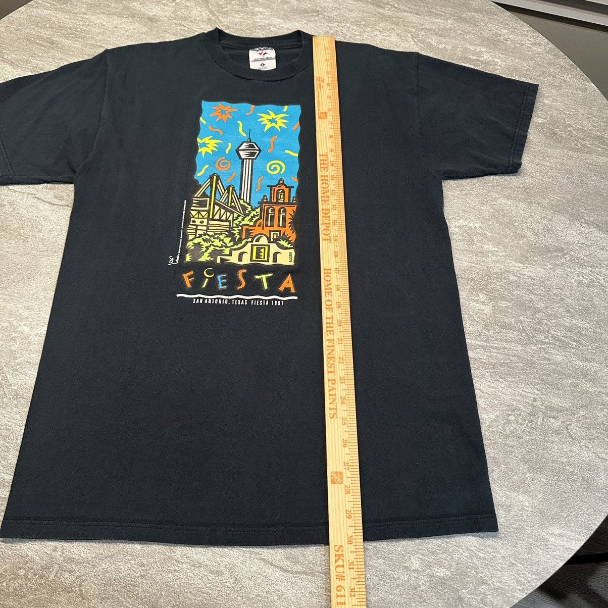 Jerzees × Vintage Vintage 1997 Fiesta San Antonio Party 90s Festive Fun Shirt Size US L / EU 52-54 / 3 - 6 Thumbnail