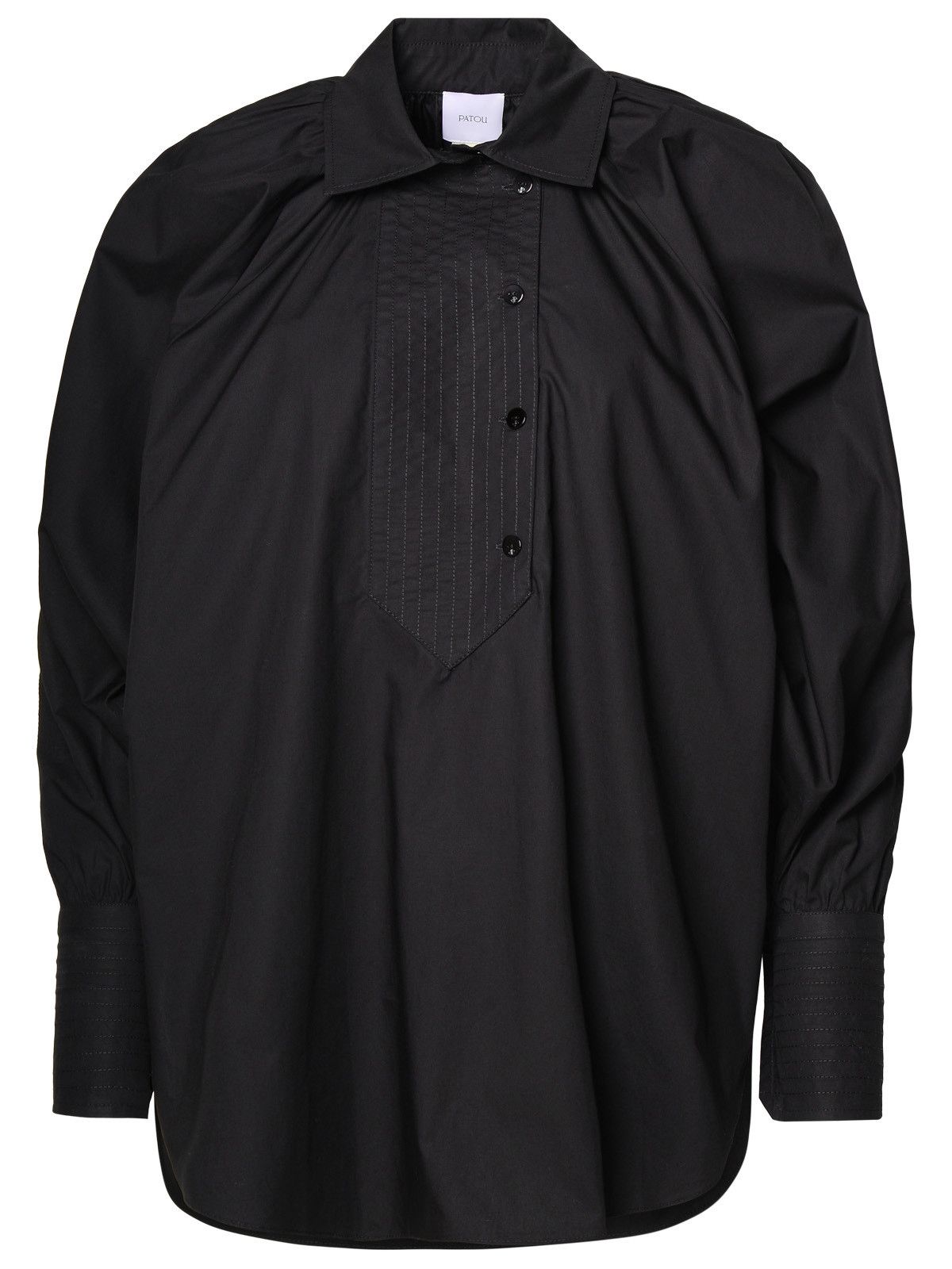 image of Patou Black Cotton Shirt, Women's (Size Medium)