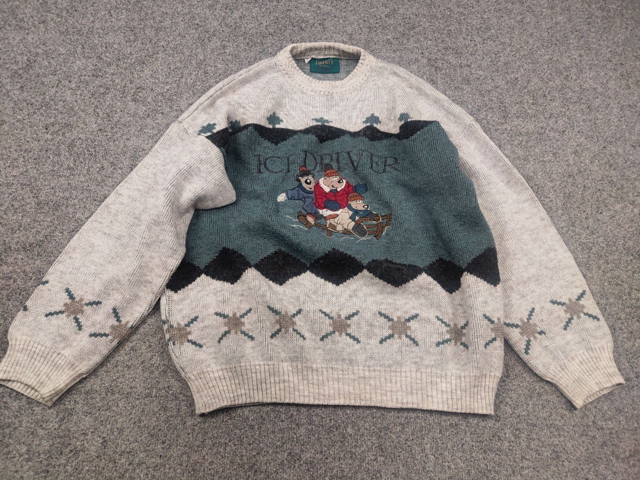 Vintage Vintage 80's Liberty Knitwear Italy Wool blend Knit Sweater Size US L / EU 52-54 / 3 - 3 Thumbnail