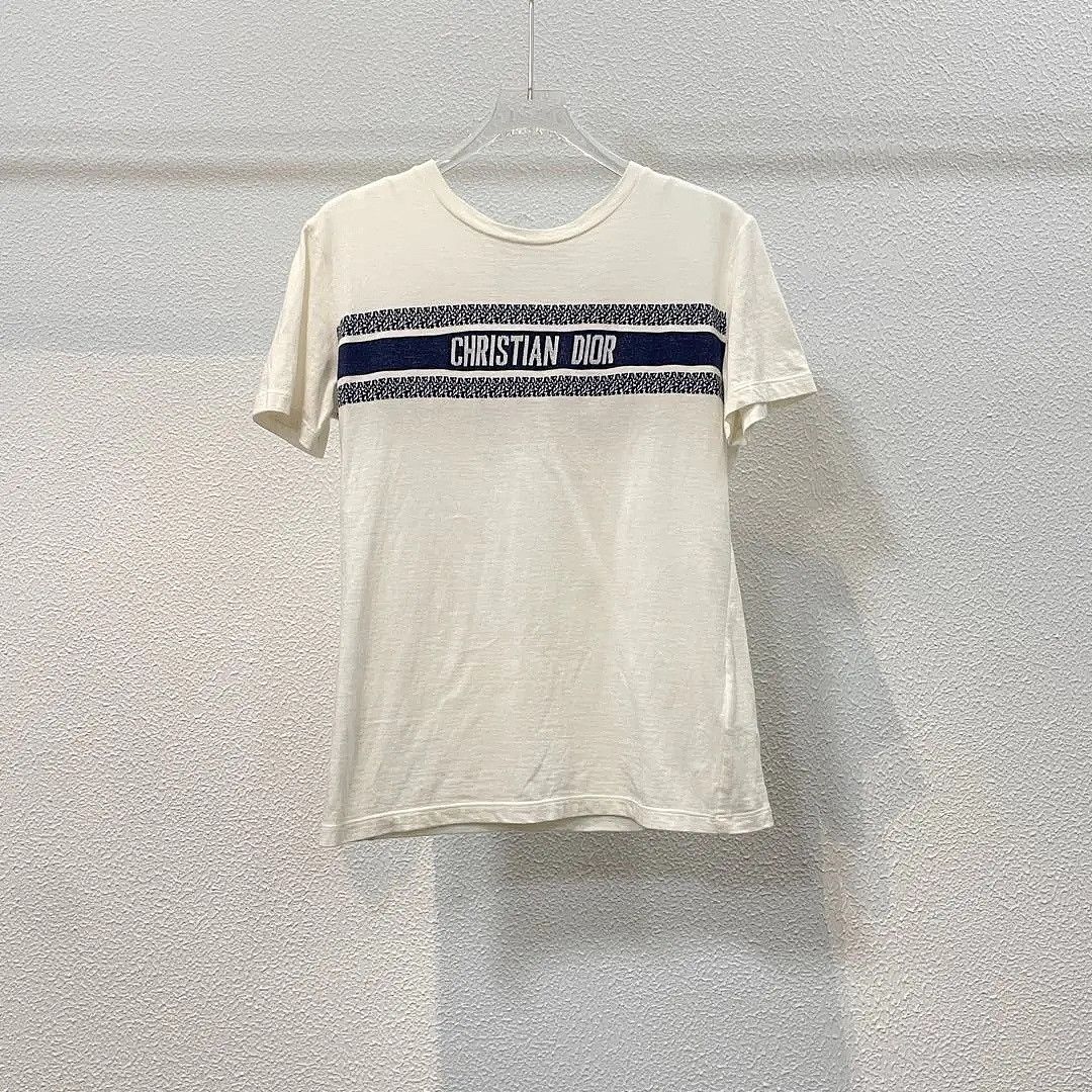 Dior Dior Logo Stripe T-Shirt Size XS Size XS / US 0-2 / IT 36-38 - 1 Thumbnail