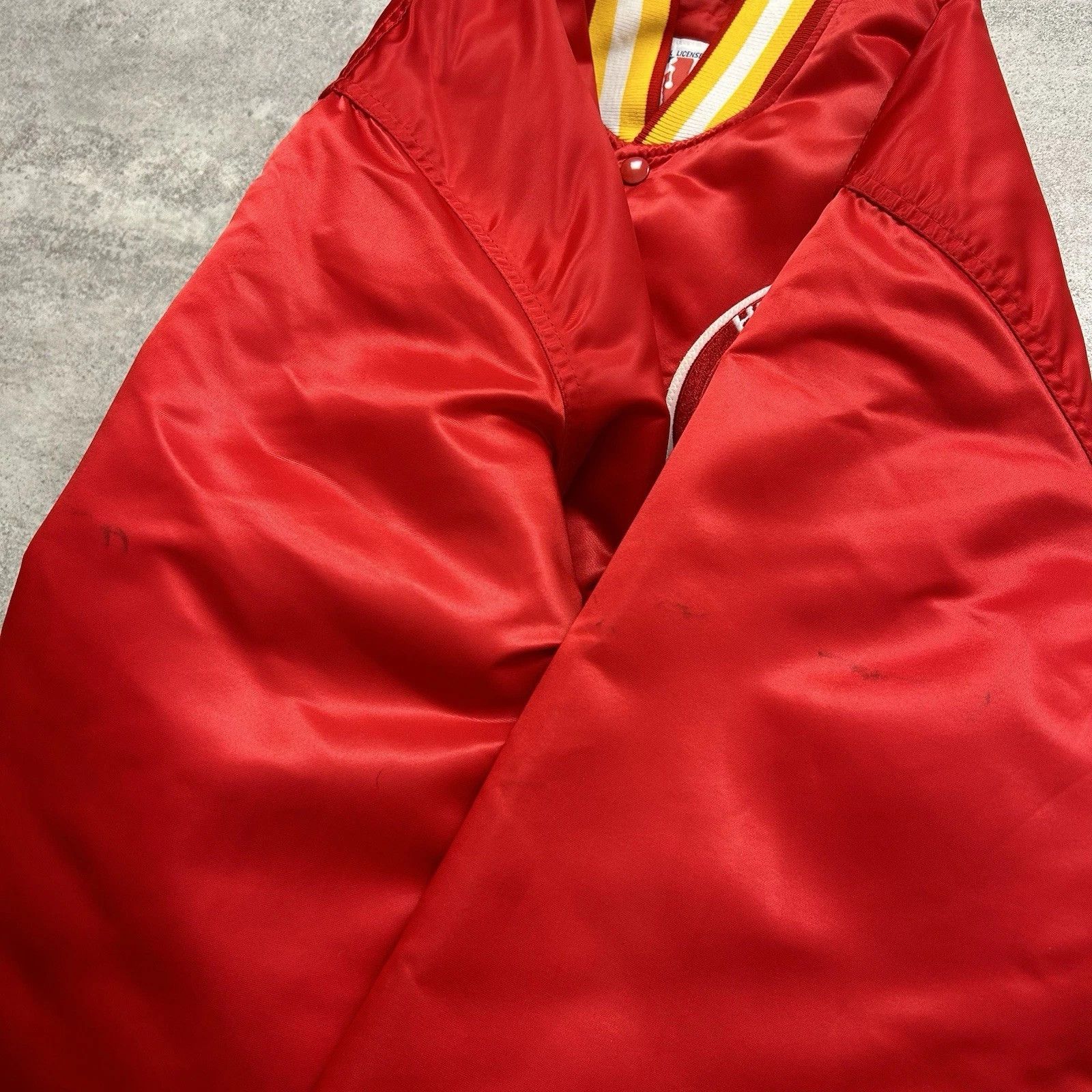 NBA × Starter × Vintage HOUSTON ROCKETS STARTER SATIN BOMBER JACKET MADE IN USA Size US XL / EU 56 / 4 - 7 Thumbnail