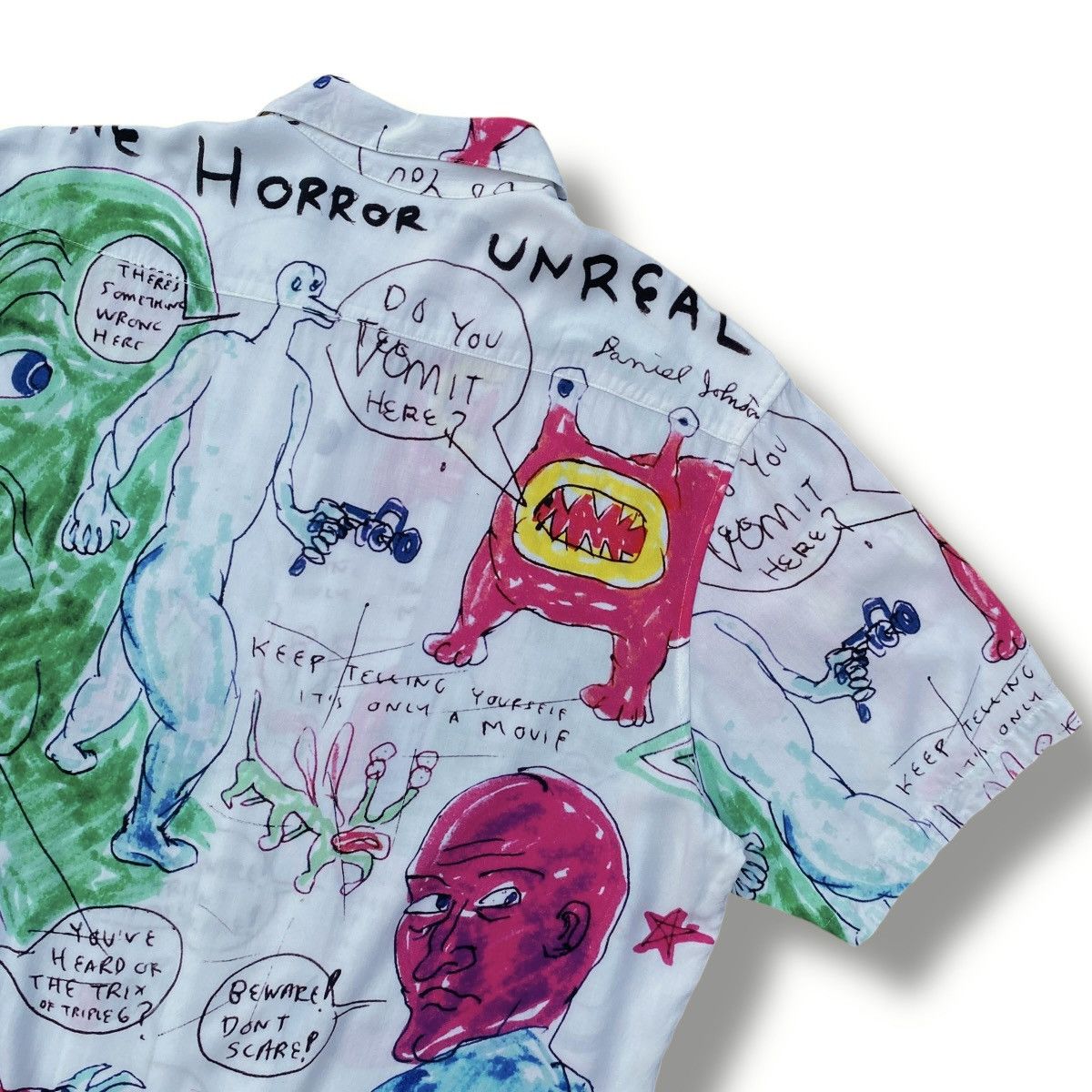 Supreme RARE Supreme SS20 Daniel Johnston Rayon S/S Buttondown Shirt Size US M / EU 48-50 / 2 - 4 Thumbnail