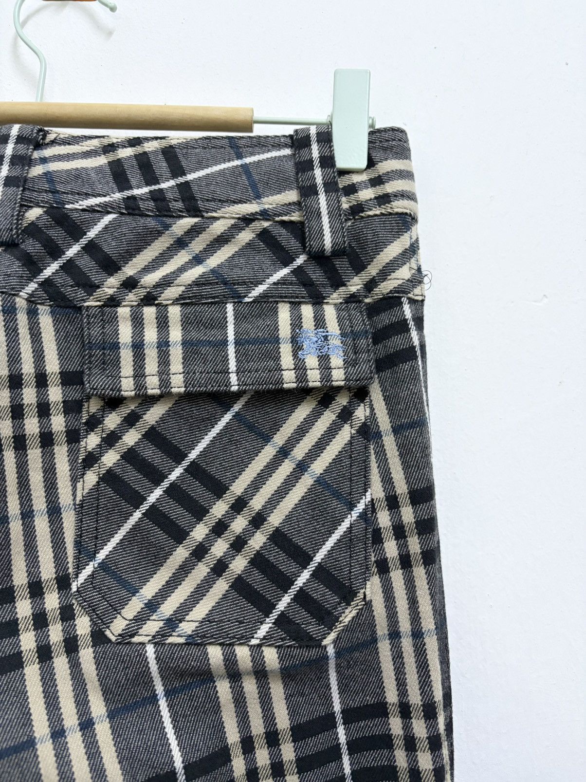 Burberry Vintage 90's Burberry Blue Label Nova Check Pants Size 28" / US 6 / IT 42 - 5 Thumbnail