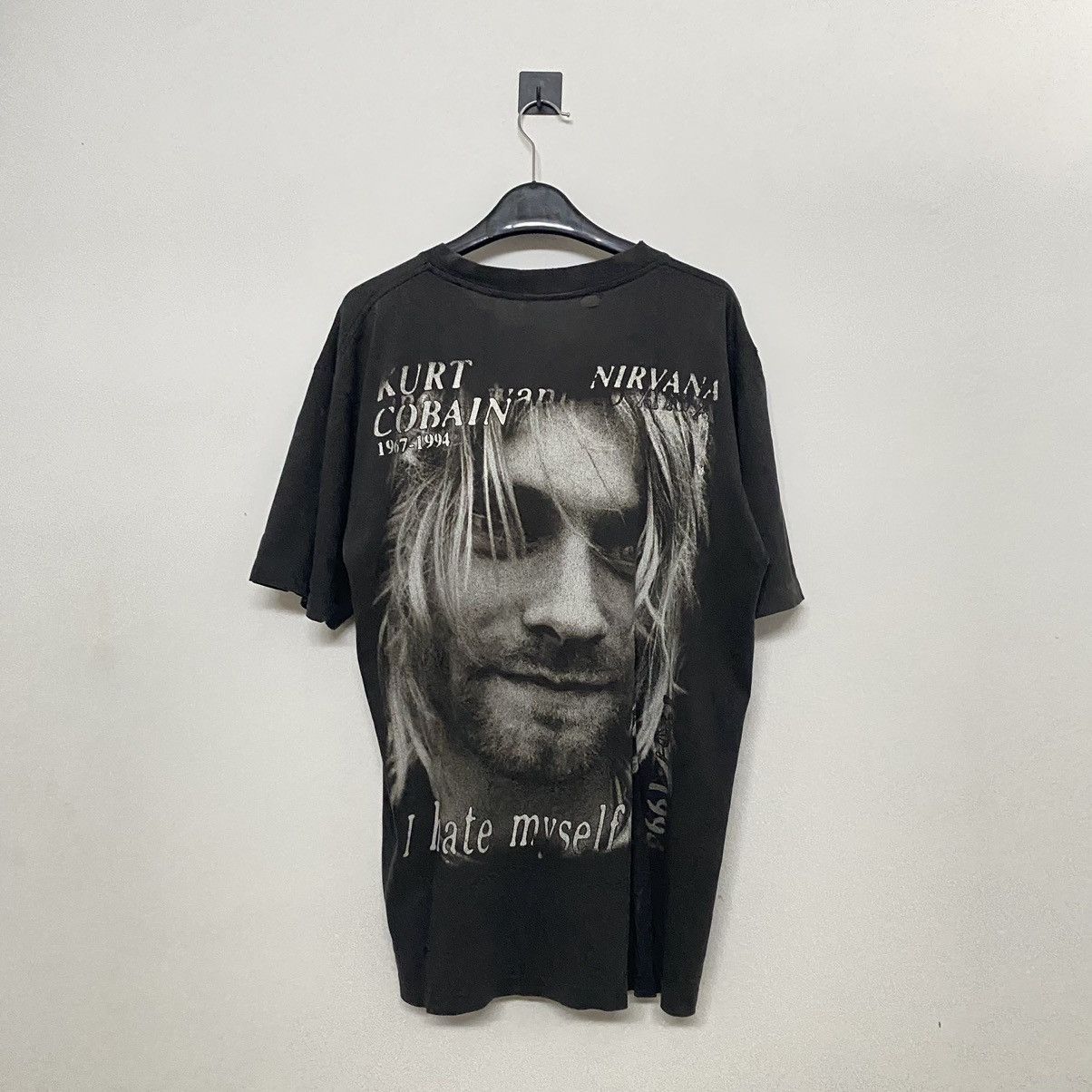 Nirvana Vintage Nirvana Kurt Cobain I Hate My Self 90s Tshirt Size US XL / EU 56 / 4 - 2 Thumbnail