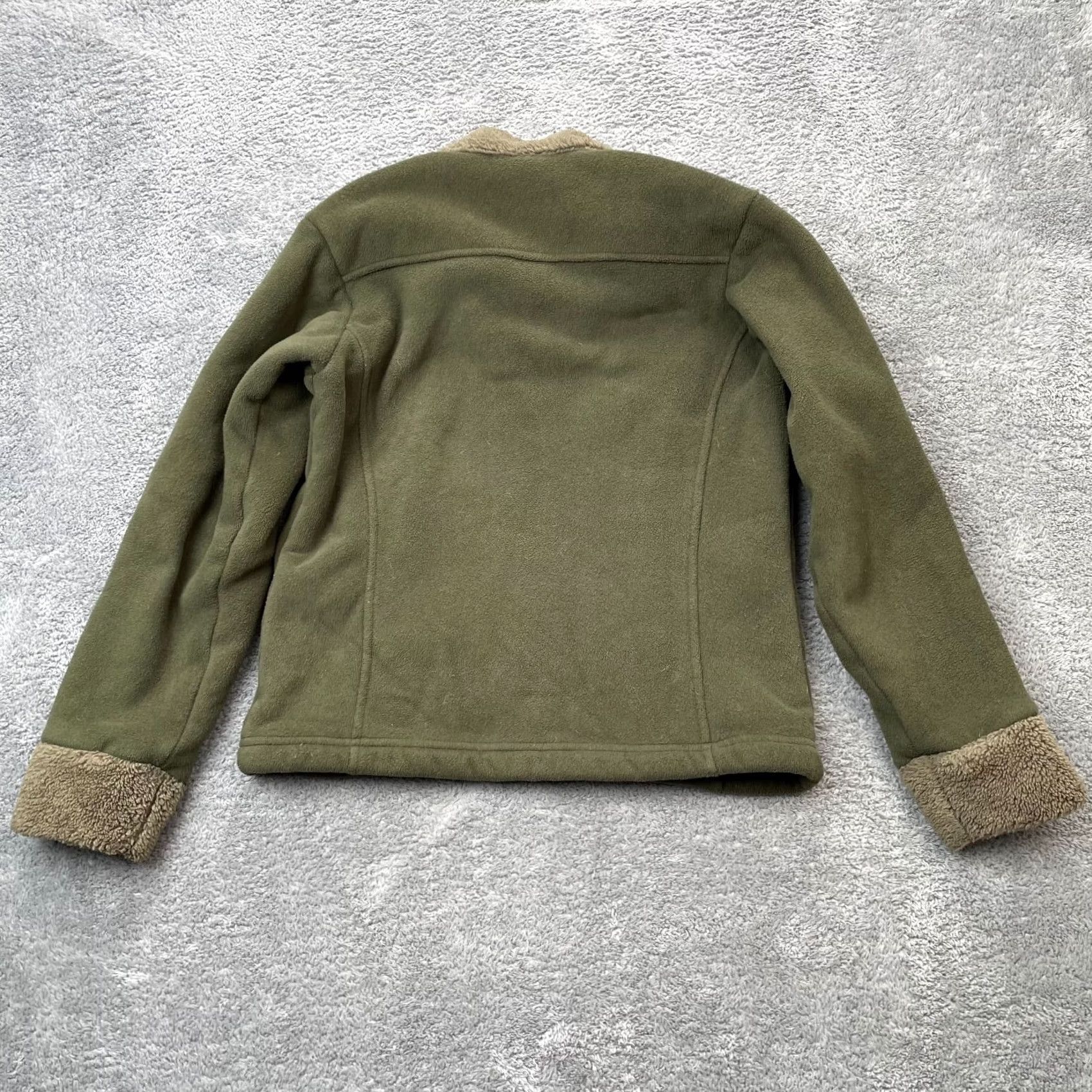 Patagonia VINTAGE Patagonia Jacket Womens Small Green Synchilla Sherpa Fleece Coat Mock Jacket Zip Full Zip Pockets 90s USA Outdoor Casual Travel Size S / US 4 / IT 40 - 7 Thumbnail