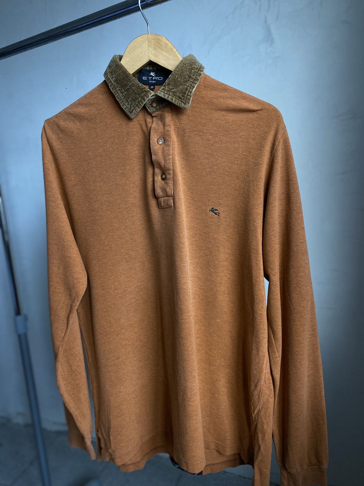 Etro Etro polo long sleeve corduroy collared Size US M / EU 48-50 / 2 - 4 Thumbnail