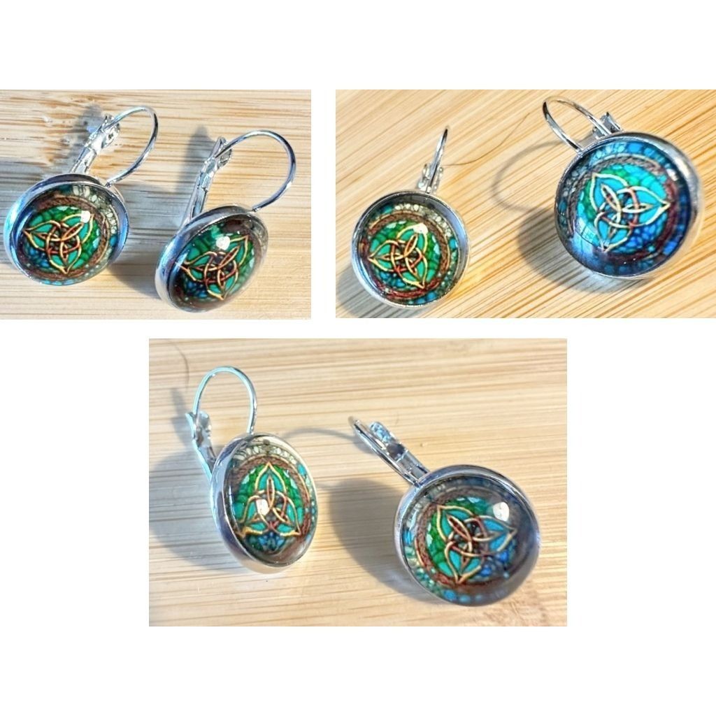 Handmade Celtic Knot Earrings Irish Dancing Girl Parade Trinity Symbo Size ONE SIZE - 8 Thumbnail