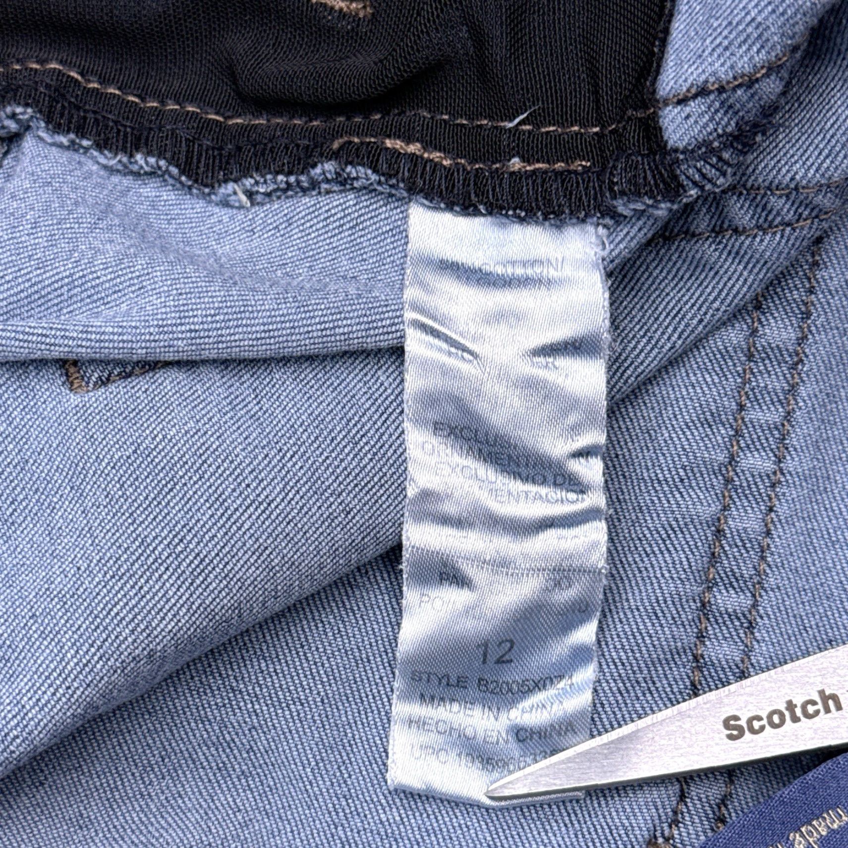 Vintage Democracy Blue 12 Distressed High Rise Ankle Skimmer Jeans User: Democracy Blue 12 Distressed High Rise Ankle Skimmer Jeans Size 34" / US 12 / IT 48 - 5 Thumbnail