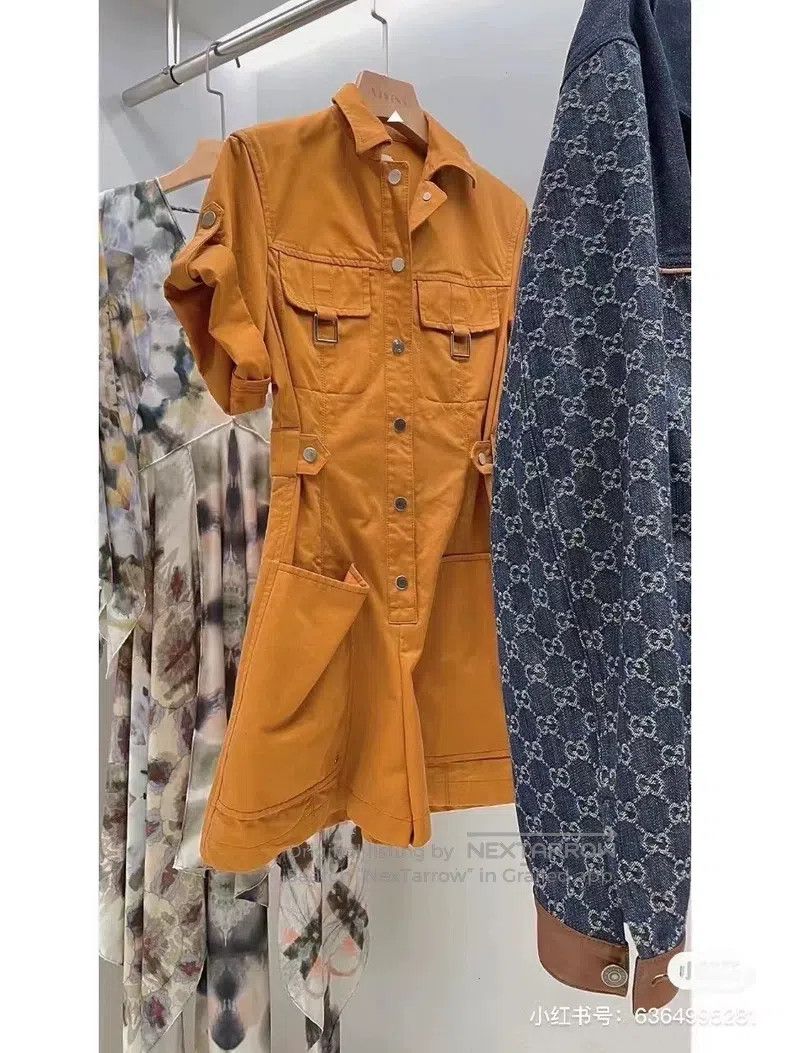 Hermes Hermes Spring/summer mustard yellow utility jumpsuit Size 24" / US 00 / IT 34 - 8 Thumbnail