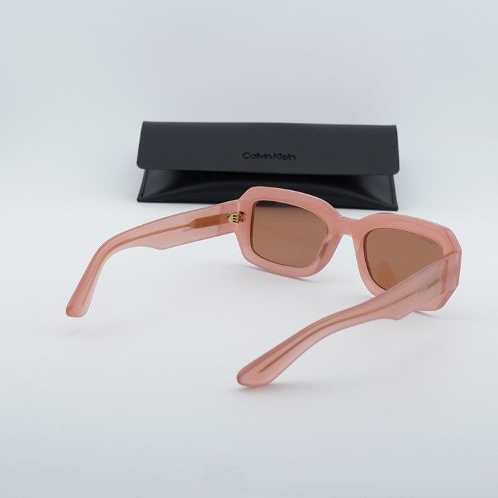Calvin Klein Calvin Klein CK24511S 835 Women Sunglasses Peach Rectangle Size ONE SIZE - 11 Thumbnail