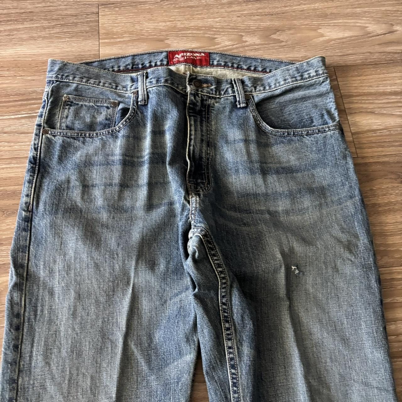 Japanese Brand Crazy Vintage Y2K/2000s Grunge Dark Wash Bootcut Denim Jeans! 36x34 Size US 36 / EU 52 - 5 Thumbnail