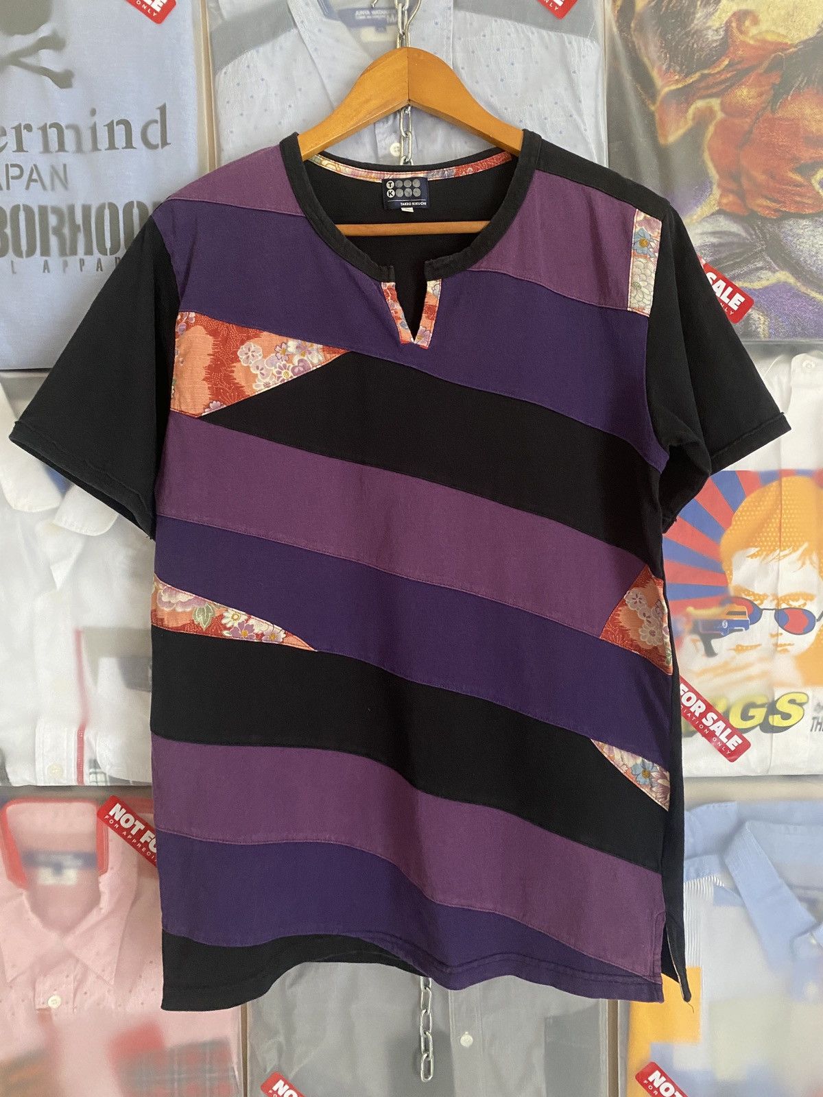 Takeo Kikuchi Takeo Kikuchi Patchwork Shirt like Comme Des Garcons Size US M / EU 48-50 / 2 - 2 Thumbnail