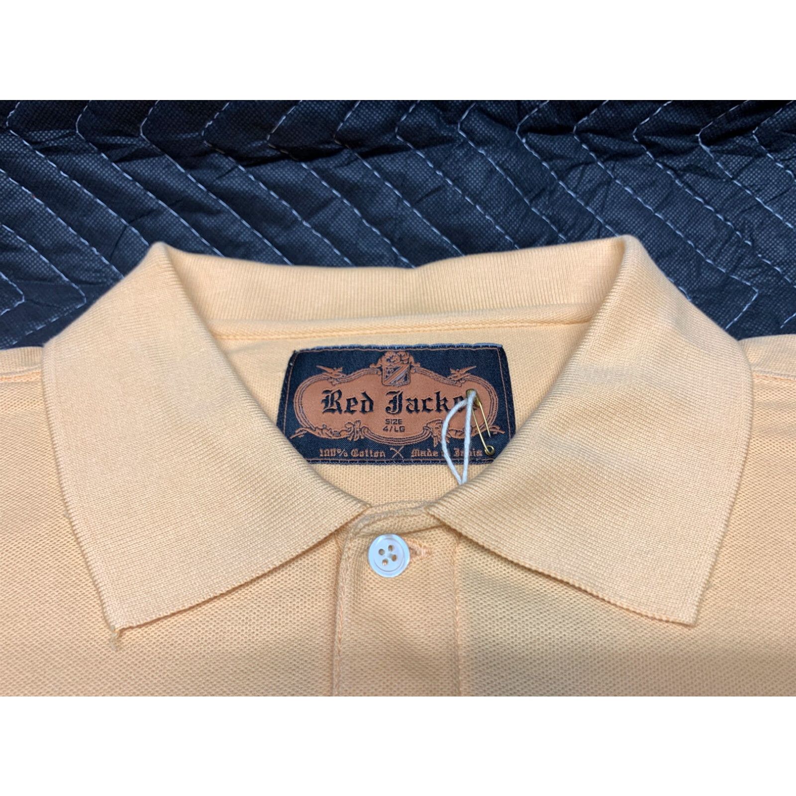 Vintage RED JACKET Golf Polo Shirt Men's Large Peach Short Sleeve Size US L / EU 52-54 / 3 - 4 Thumbnail