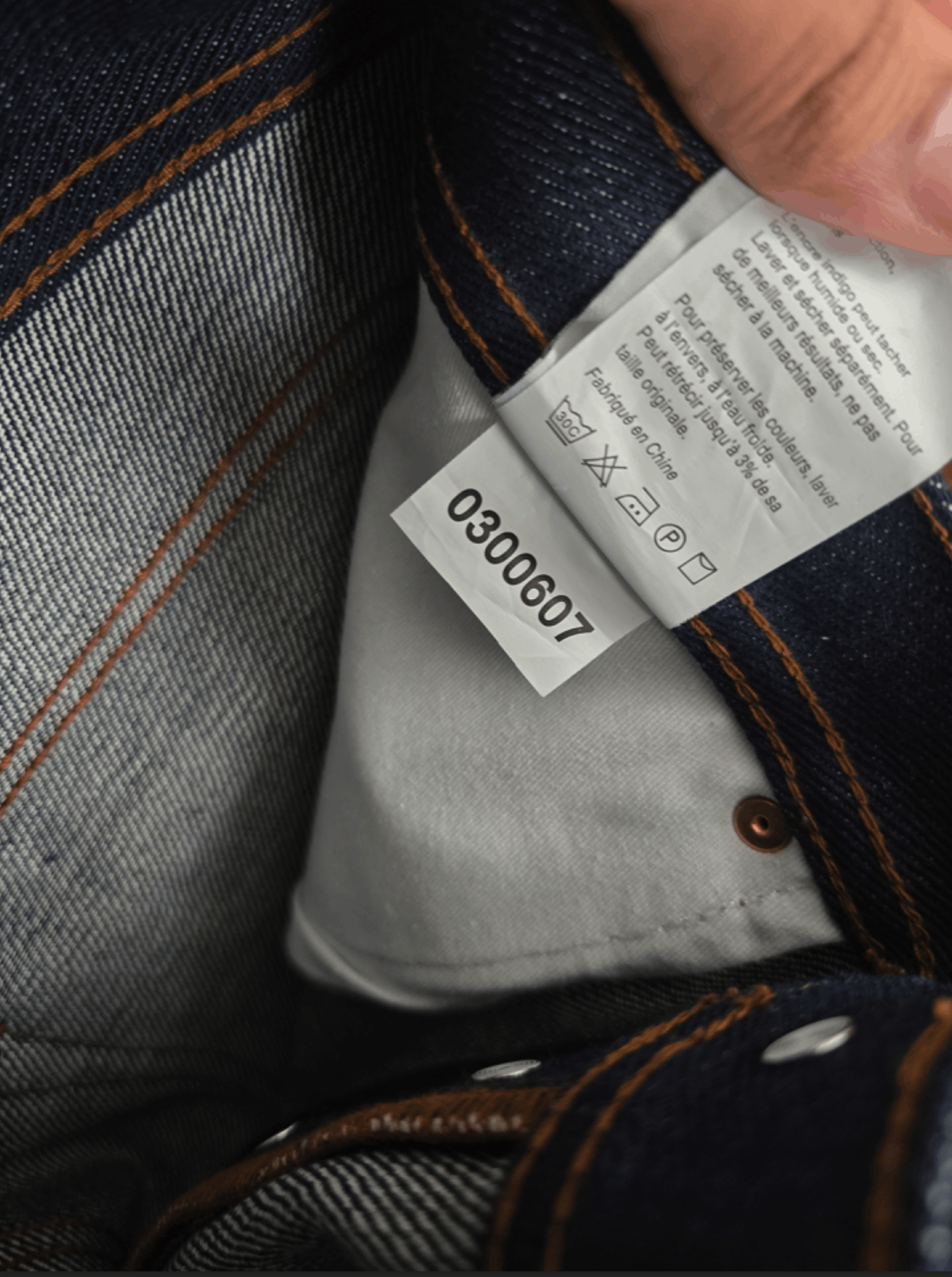 The Unbranded Brand UB221 Tapered Fit 21oz Indigo Selvedge Size US 32 / EU 48 - 4 Thumbnail
