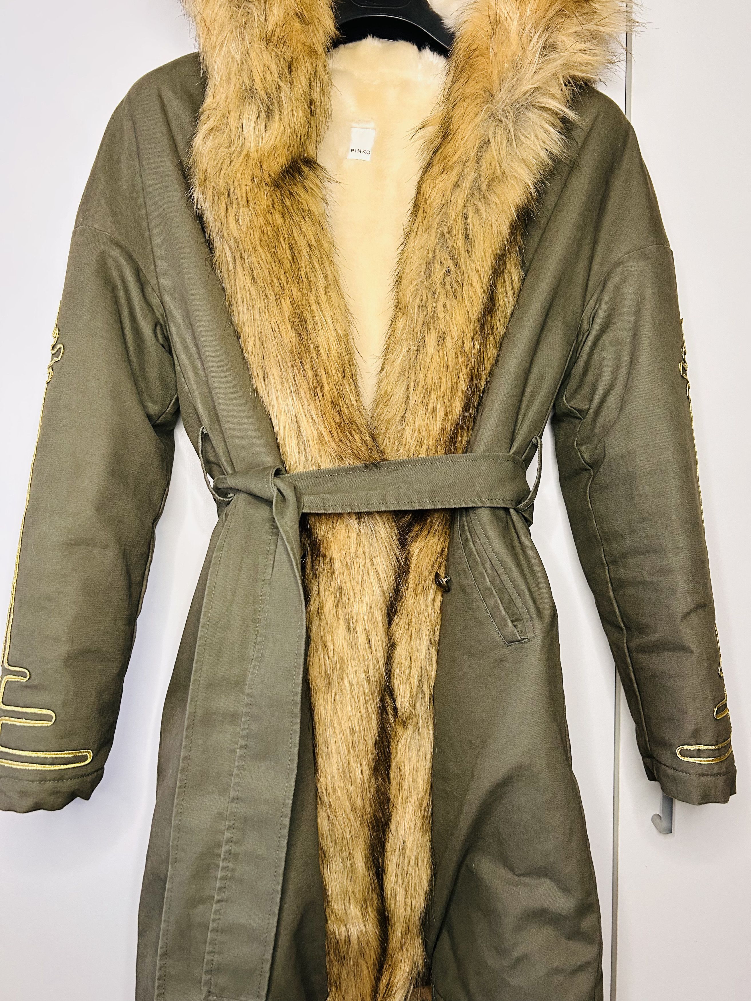 Pinko Pinko Faux Fur-Lined Parka Size XS / US 0-2 / IT 36-38 - 5 Thumbnail