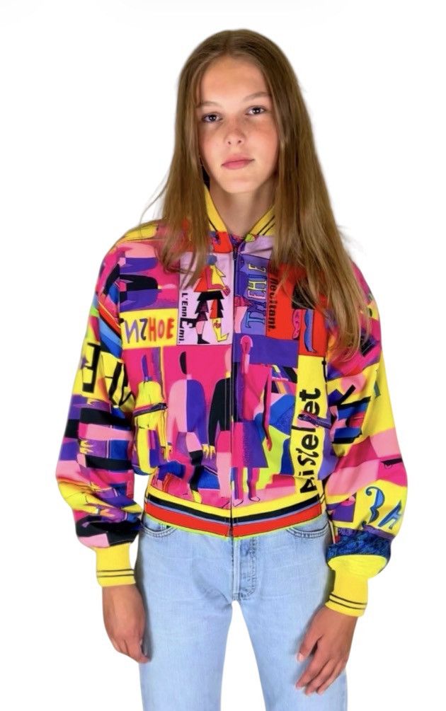 Versace 1992 Gianni Versace “Malevich” Inspired Unisex Bomber Jacket Size XL / US 12-14 / IT 48-50 - 1 Thumbnail
