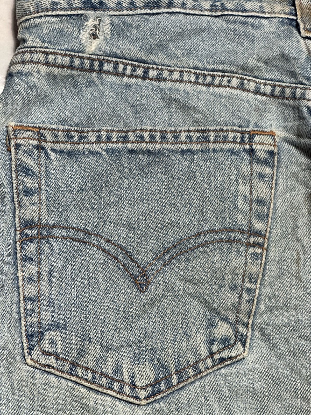 Levi's Levi’s 505 Regular Distressed Ripped, Plaid patch & Faded Size US 32 / EU 48 - 8 Thumbnail