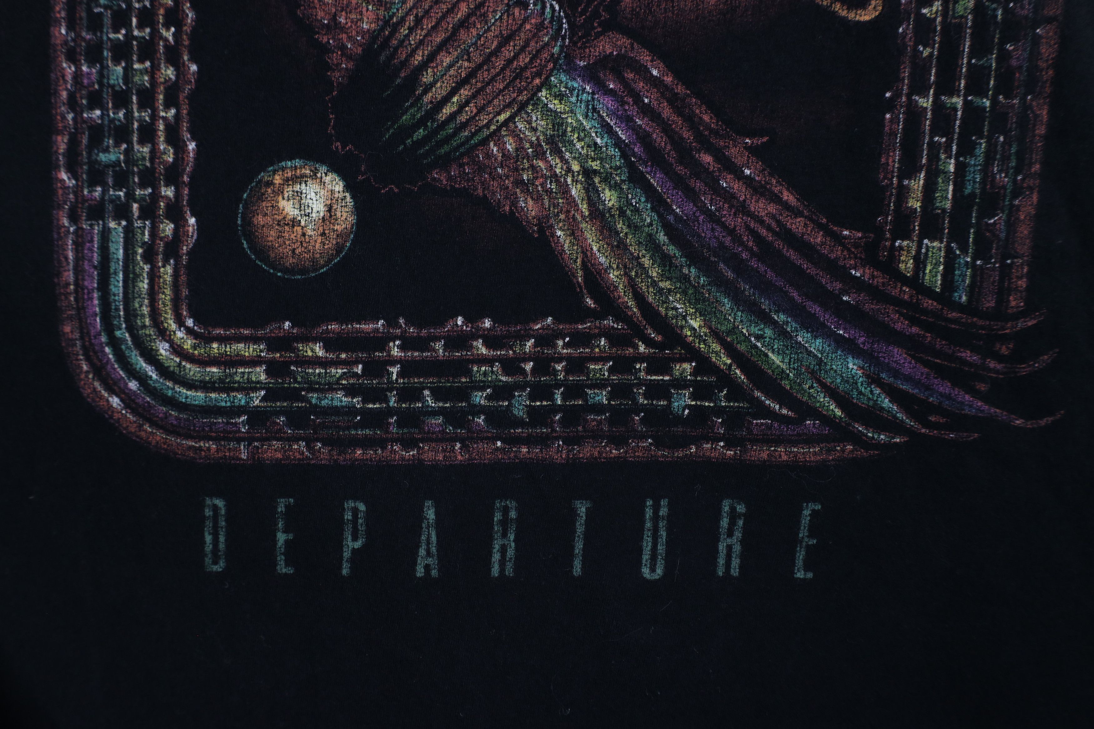 Vintage Vintage 90s Departure Tour Journey Band Raglan T-Shirt Black Size US XL / EU 56 / 4 - 8 Thumbnail