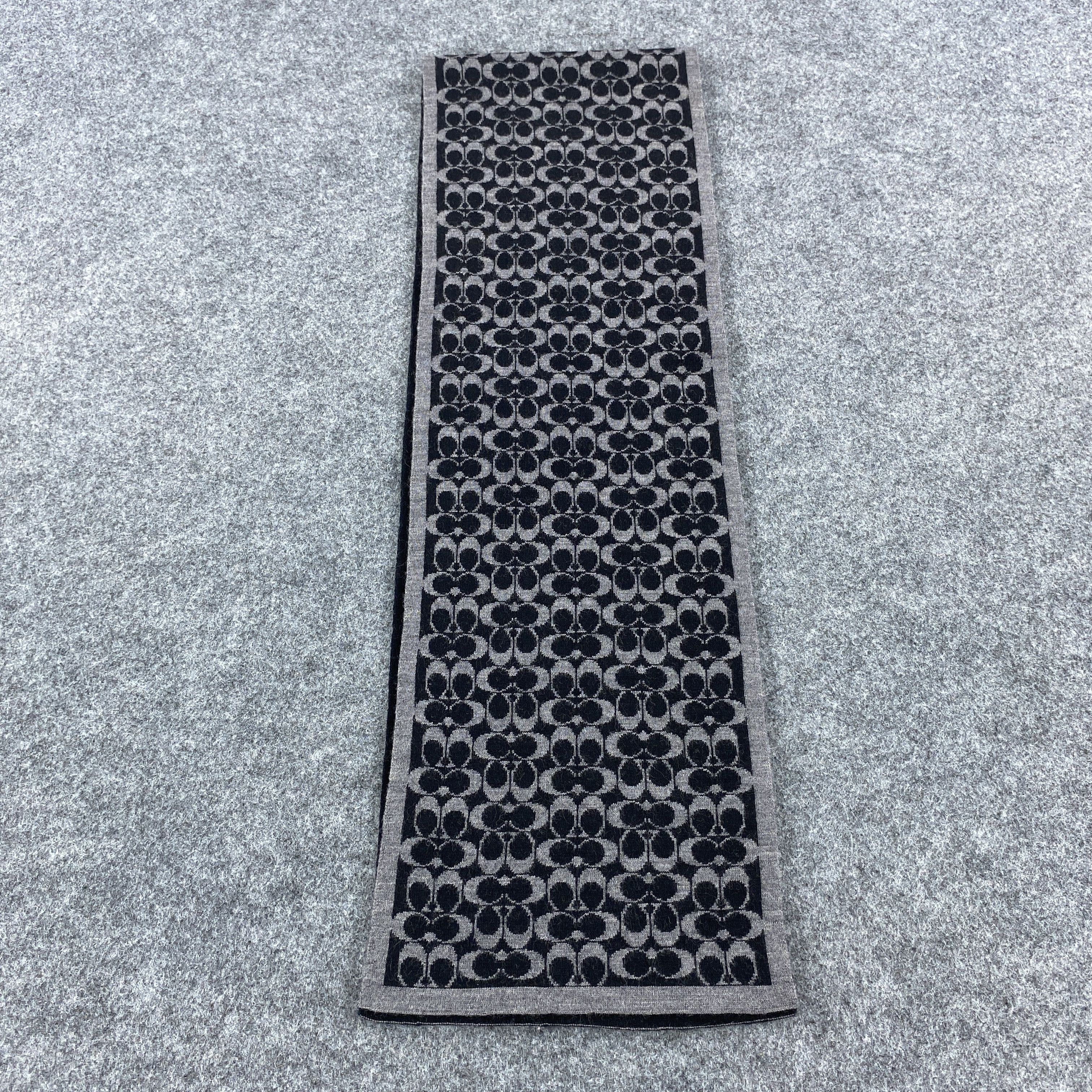 Coach × Vintage GF10651 Coach Silk Scarf Neck Wear Muffler Nova Check Size ONE SIZE - 3 Thumbnail