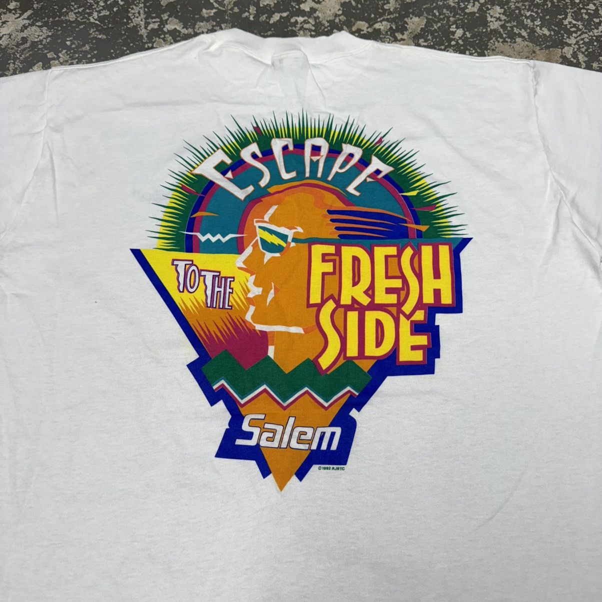 Camel Vintage Salem Cigarettes Fresh Wrap Promo Tshirt 1992 Size US XL / EU 56 / 4 - 9 Thumbnail