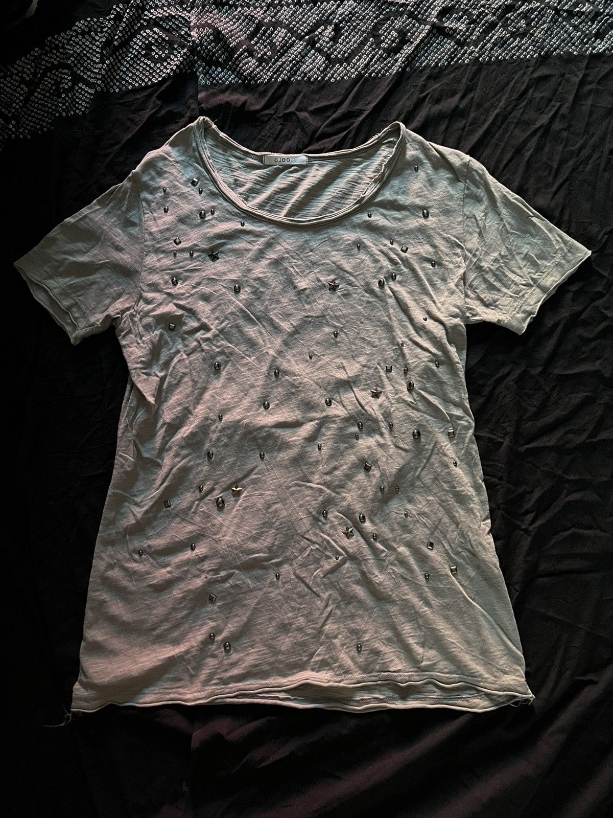 Le Grande Bleu (L.G.B.) Vintage ojoo studded distressed tshirt Size US M / EU 48-50 / 2 - 1 Thumbnail
