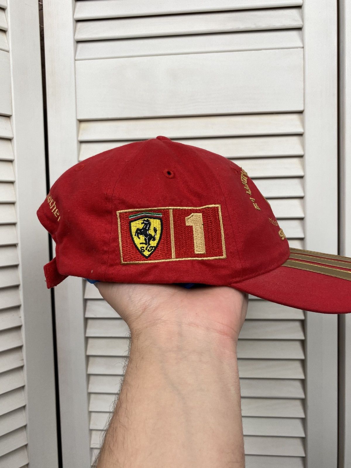 Ferrari F1 WORLD CHAMPION 7 TIMES HAT MICHAEL SCHUMACHER FERARRI CAP Size ONE SIZE - 4 Thumbnail
