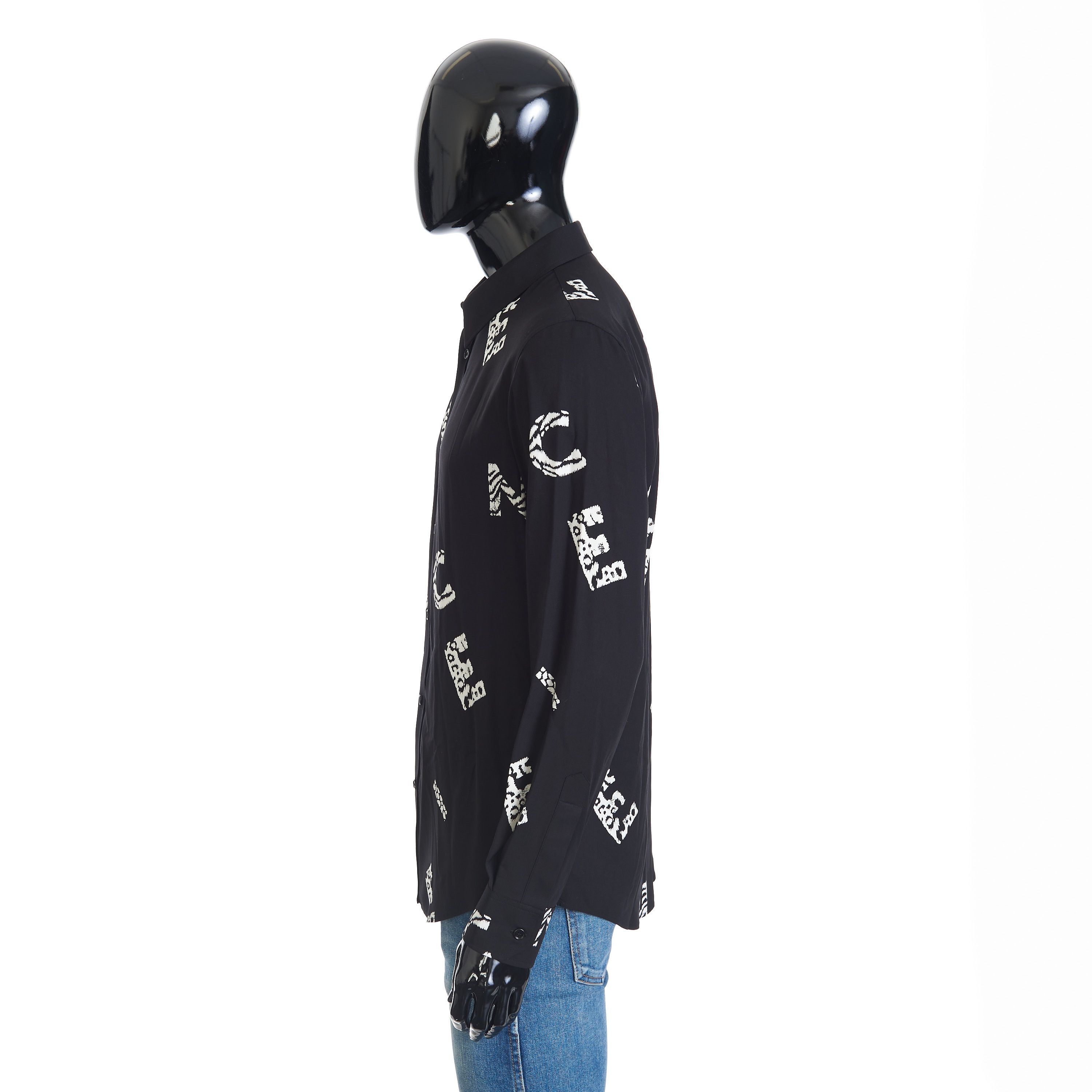 Celine Letter Logo Print Shirt With Drugstore Collar Size US M / EU 48-50 / 2 - 3 Thumbnail