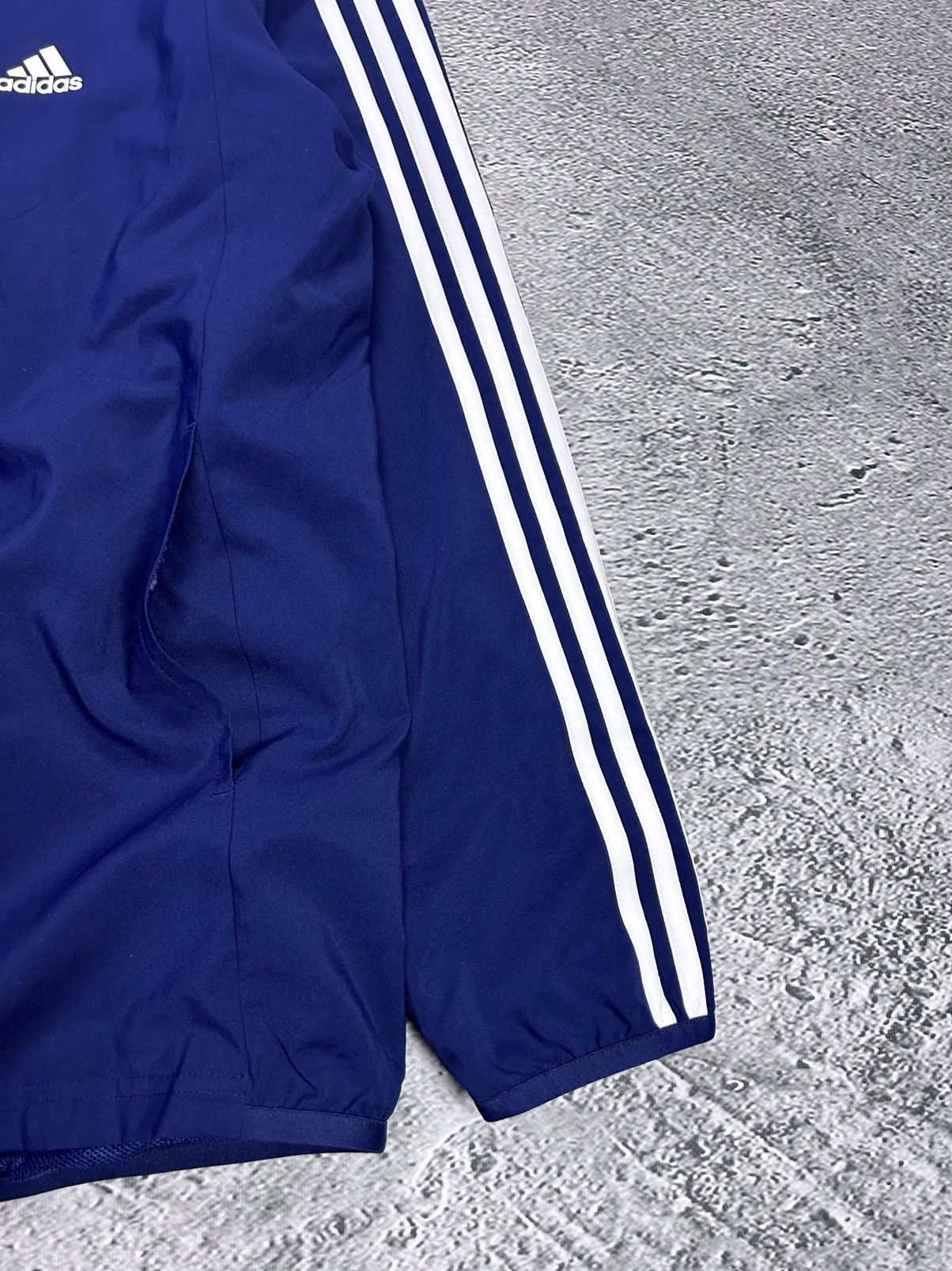 Adidas Adidas track suit vintage navy blue nylon track pants drill Size US XXL / EU 58 / 5 - 5 Thumbnail