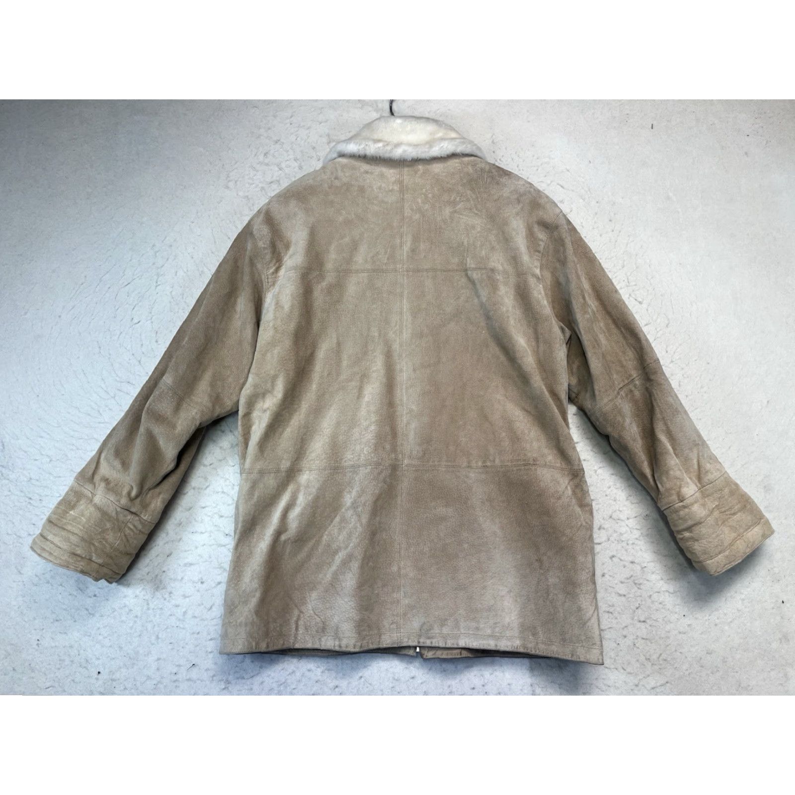 Vintage VINTAGE Winlit Leather Jacket Beige 100% Leather Size Medium Women Suede Tan See Pics Jacket Women Medium Beige Leather Size M / US 6-8 / IT 42-44 - 2 Thumbnail