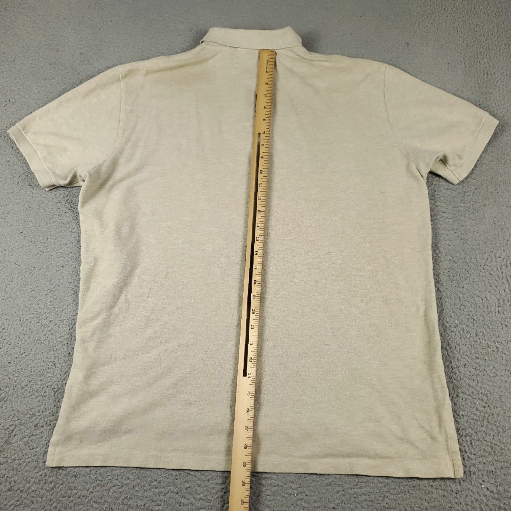 Ralph Lauren VINTAGE Ralph Lauren Polo Shirt Men XL Beige Short Sleeve Cotton Casual 90s Polo Mens Size US XL / EU 56 / 4 - 6 Thumbnail