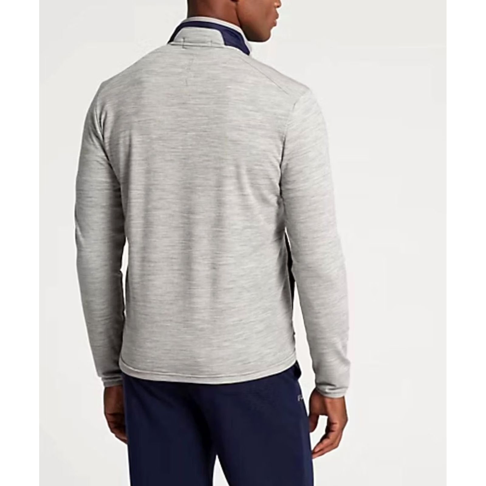 Polo Ralph Lauren RLX Ralph Lauren Tour Championship Jacket Mens M Golf Mockneck Quilted Front Zip Pockets Breathing Lightweight Navy Blue Colorblock Size US M / EU 48-50 / 2 - 4 Thumbnail