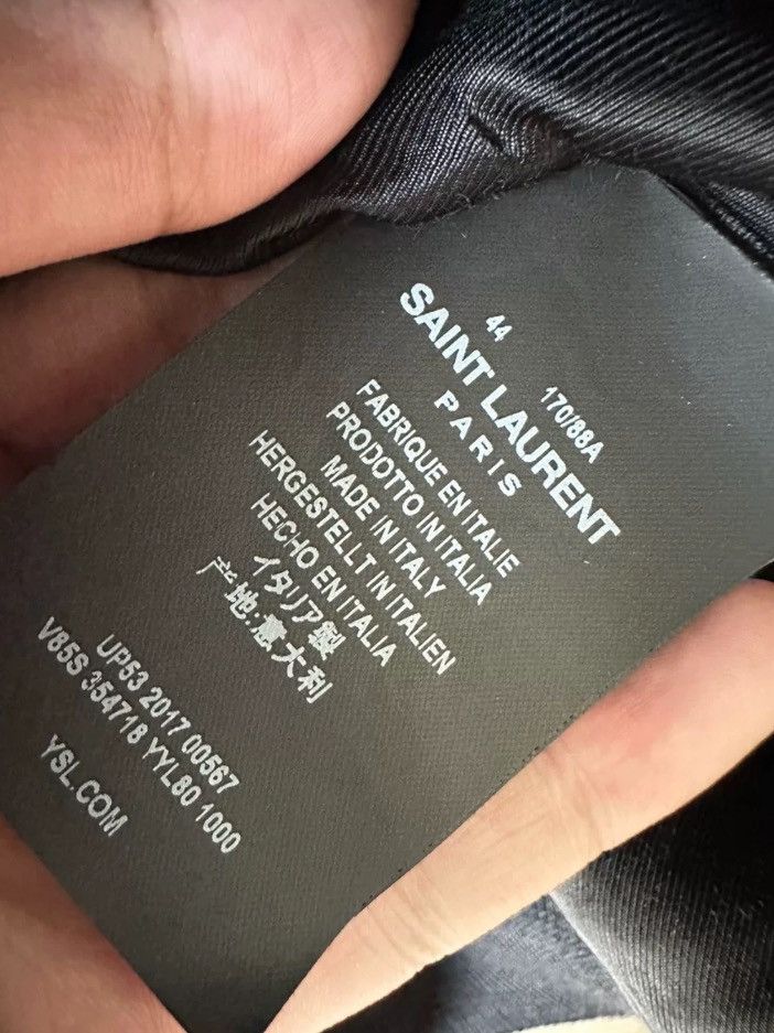 Saint Laurent Paris × Yves Saint Laurent Saint Laurent SLP Teddy baseball jacket2410-Nextarrow Size US S / EU 44-46 / 1 - 4 Thumbnail