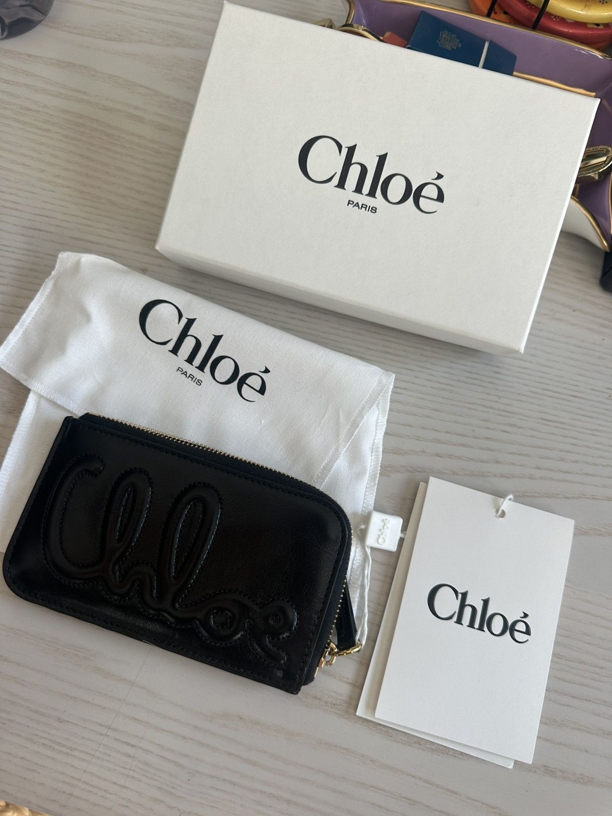 Chloe Black Chloe Leather Cardholder Wallet Size ONE SIZE - 2 Thumbnail