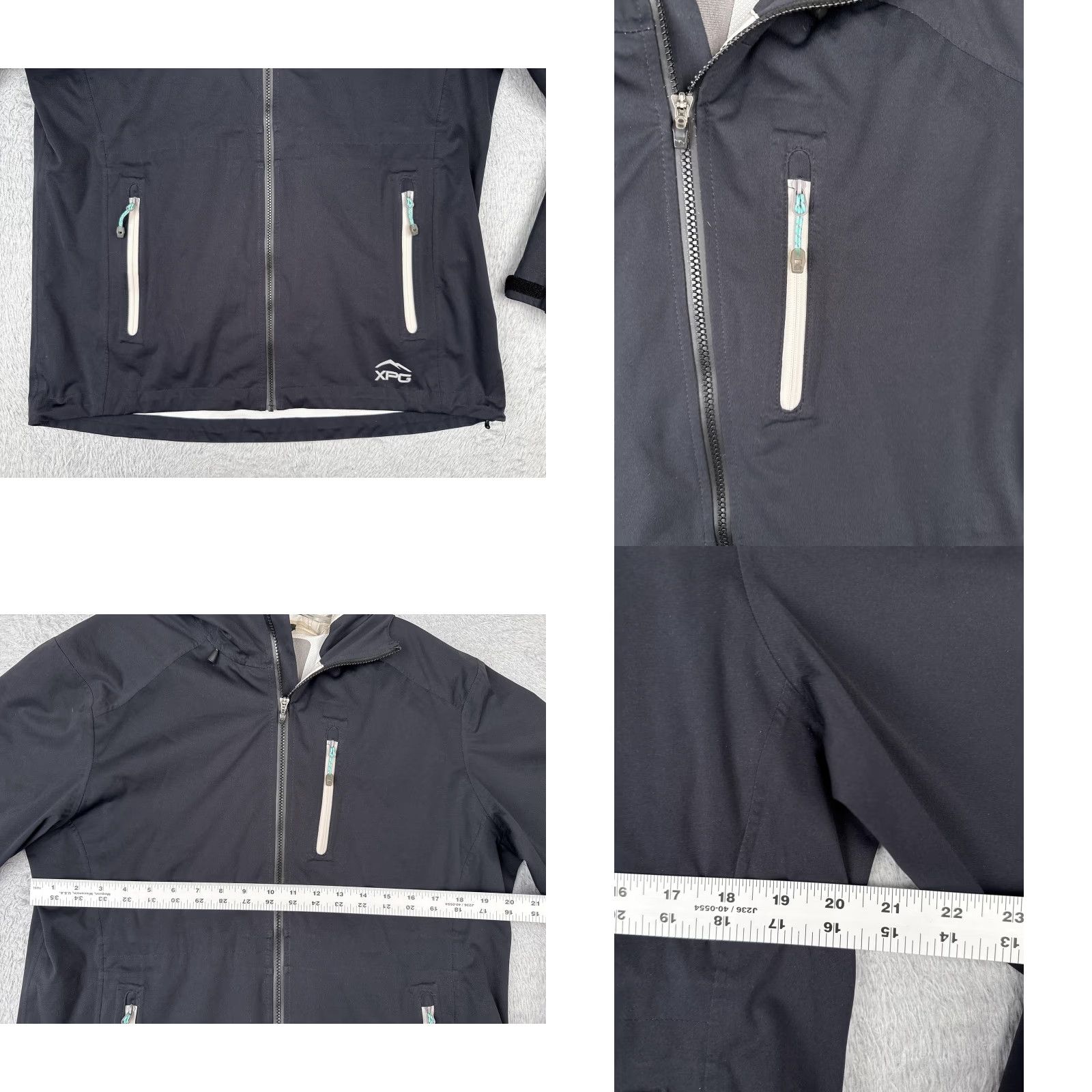 Vintage Cabela's XPG Jacket Women L Black DryPlus Hooded Softshell Waterproof Hiking Windbreaker Mid-Length Zipped Pockets Size L / US 10 / IT 46 - 8 Thumbnail