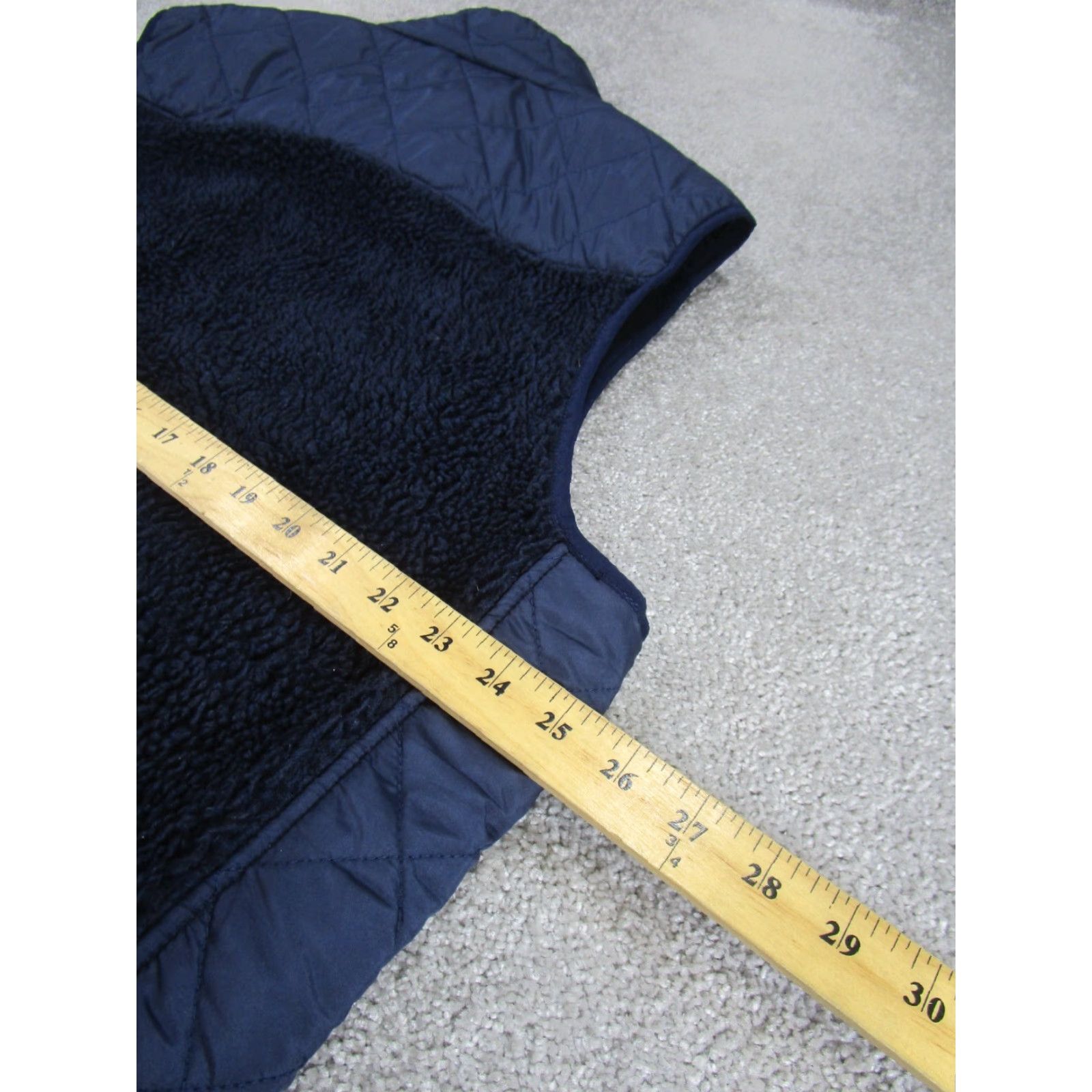 Lands' End Lands' End Vest Mens XL Navy Blue Sherpa Outdoor Windbreaker Zip Short Casual Travel Size US XL / EU 56 / 4 - 5 Thumbnail