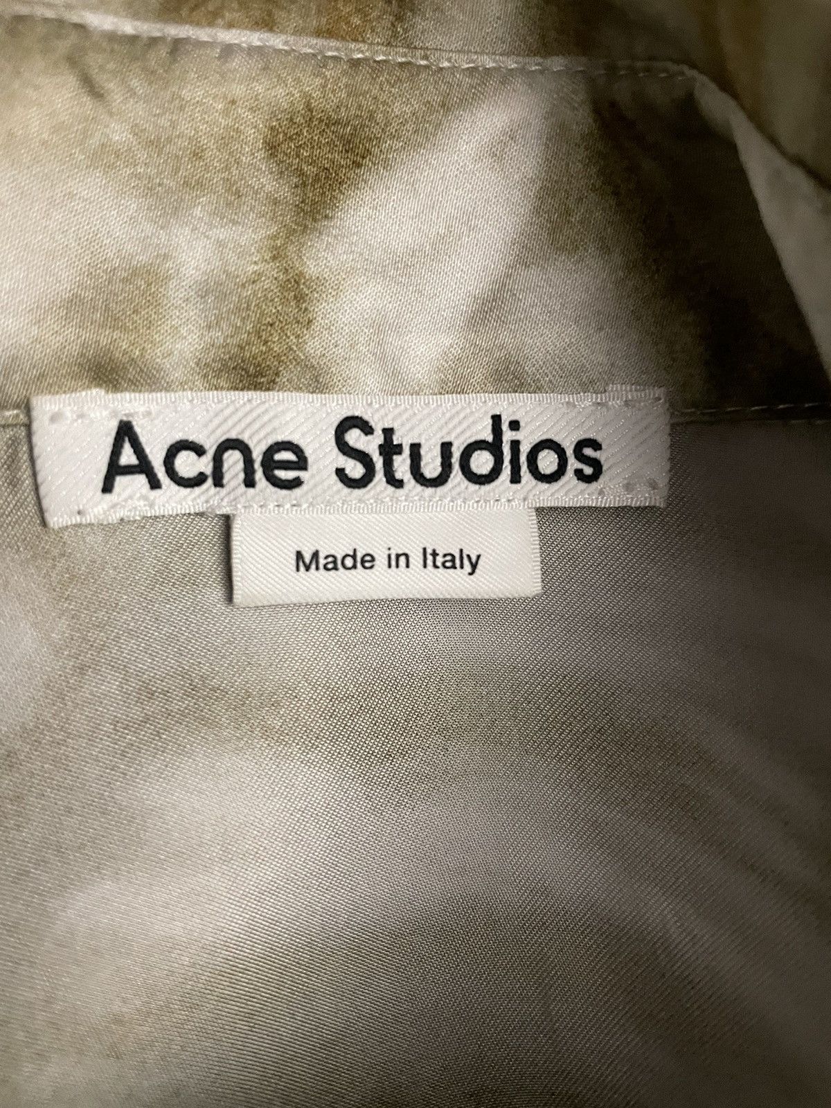 Acne Studios Blouse Acne Studios Printed Button-up Shirt in Light Blue Size XS / US 0-2 / IT 36-38 - 7 Thumbnail