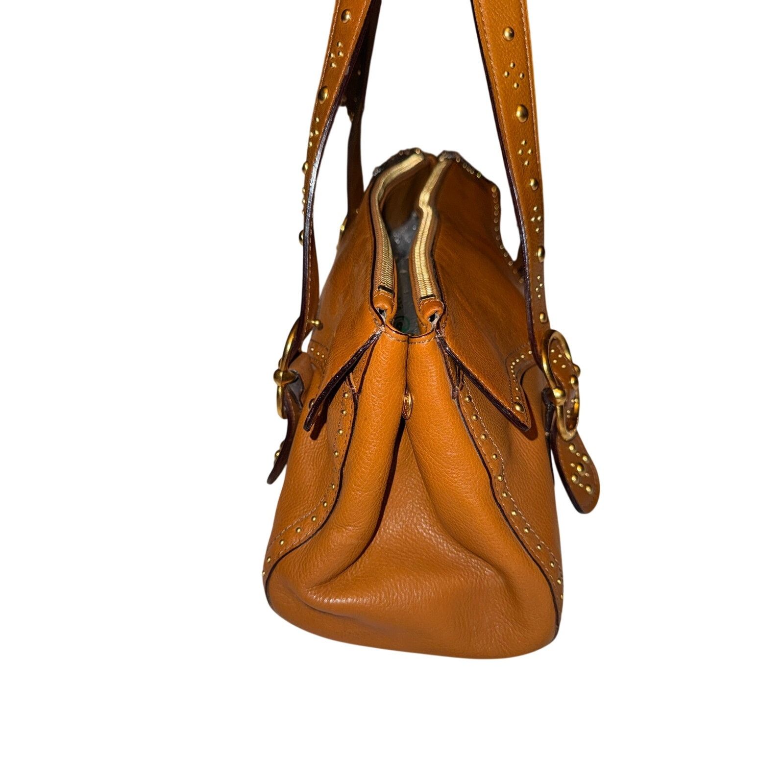 Coach Michael Kors Studded Leather Shoulder Bag Size ONE SIZE - 3 Thumbnail