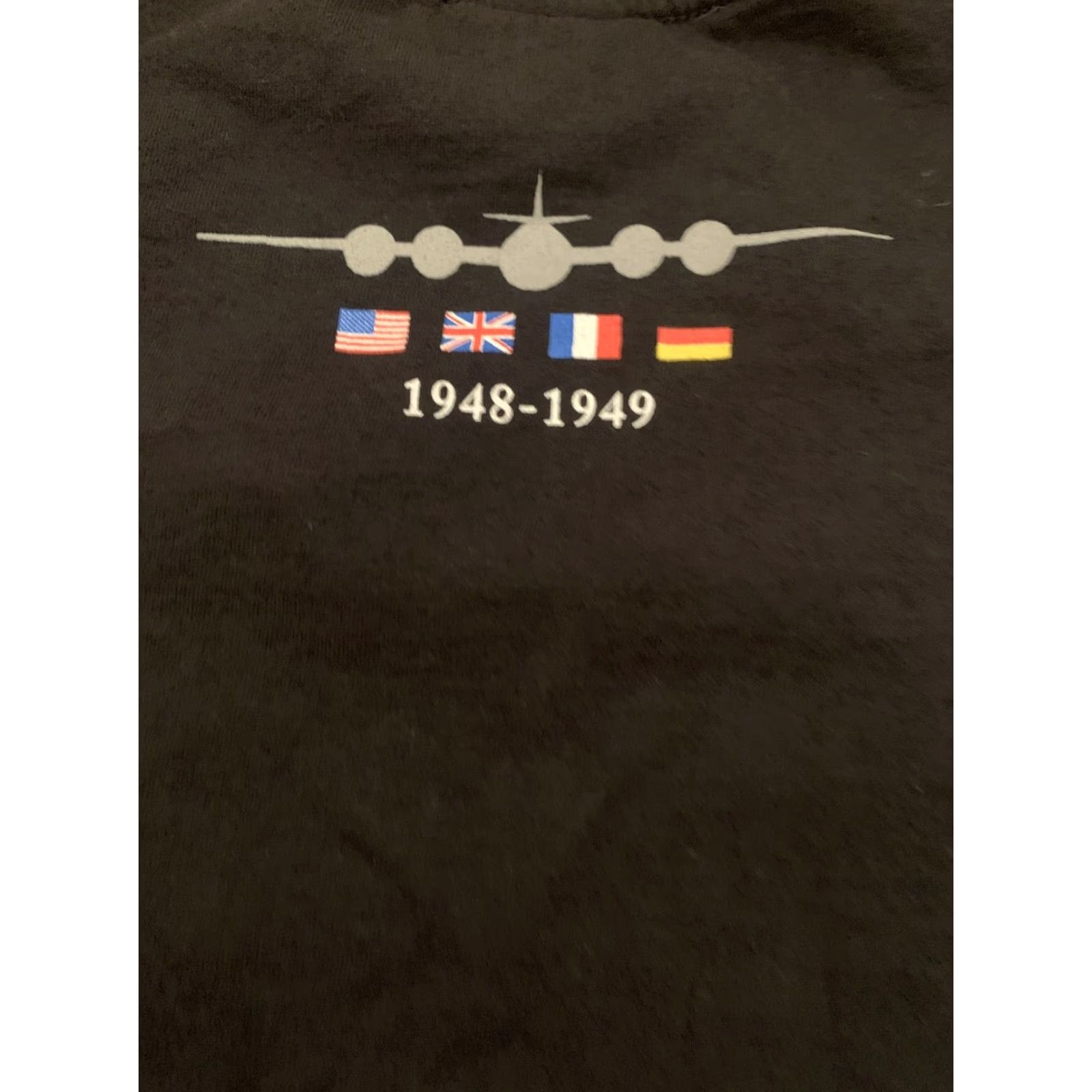 Vintage VINTAGE M & M Berlin Airlift T-Shirt Adult Medium Black 70th Anniversary Mens Size US M / EU 48-50 / 2 - 5 Thumbnail