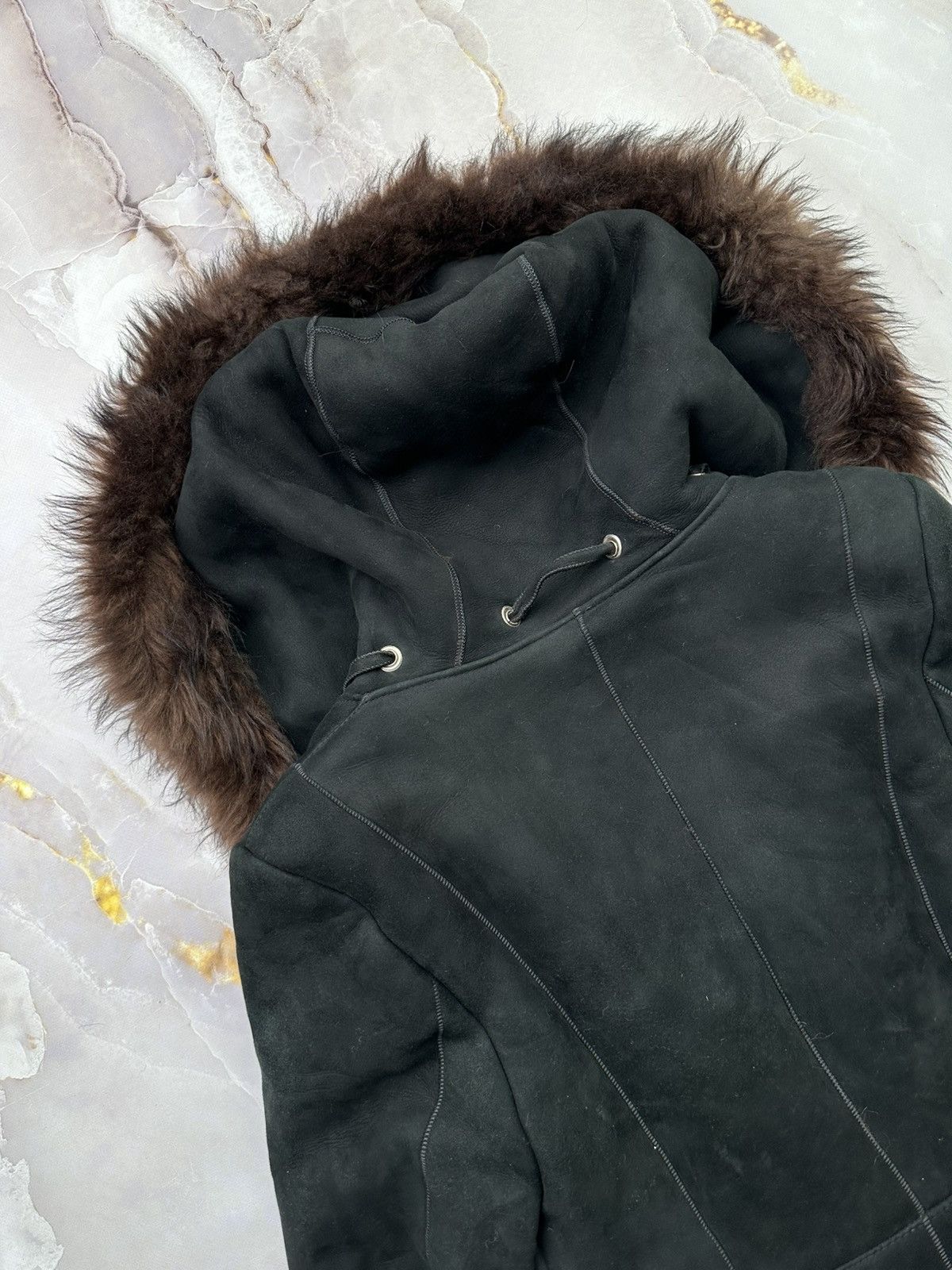 Japanese Brand Vintage Sheepskin Coat (E1) Size M / US 6-8 / IT 42-44 - 10 Thumbnail